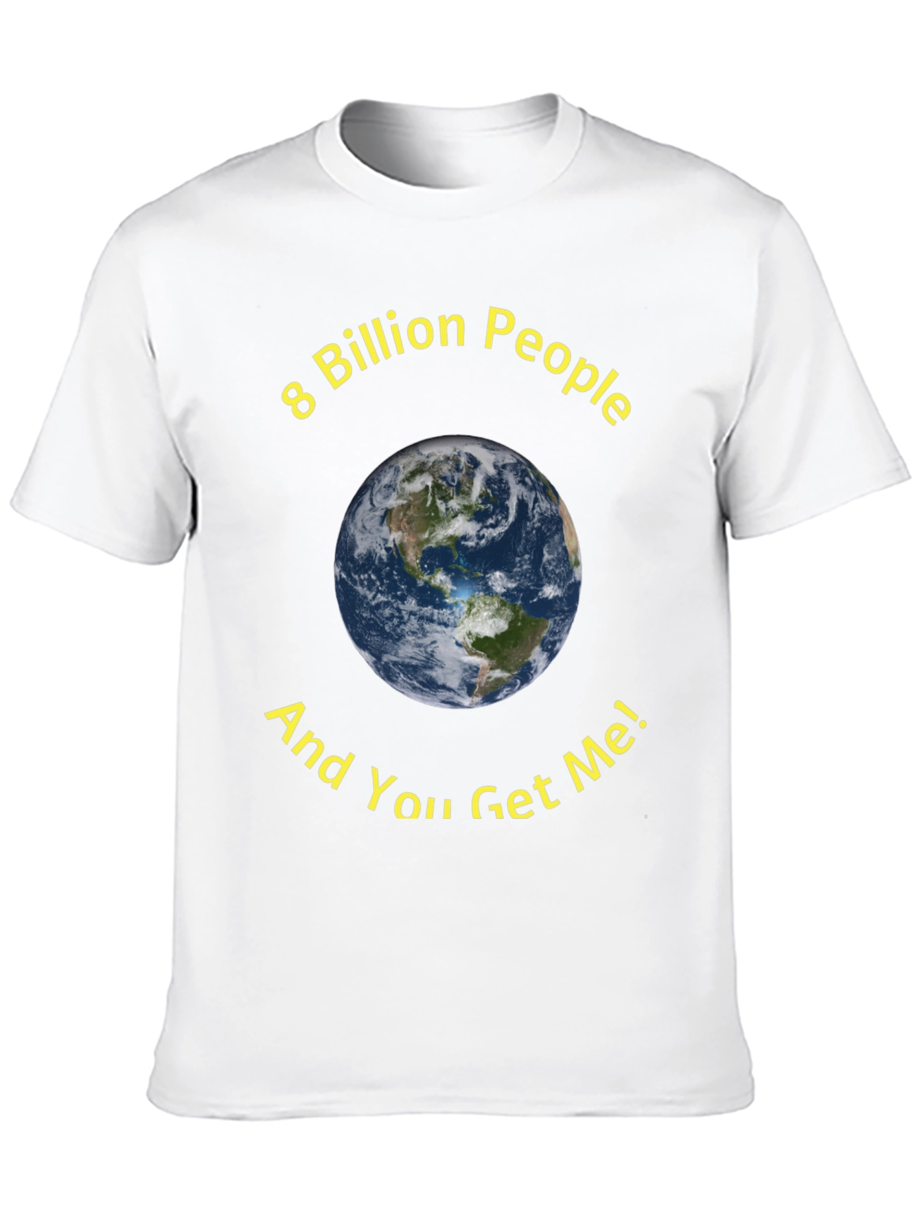 8 Billion People Earth Graphic T-Shirt