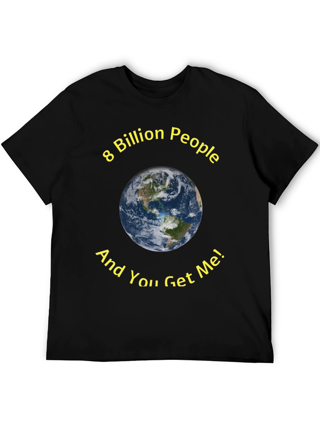 8 Billion People Earth Graphic T-Shirt