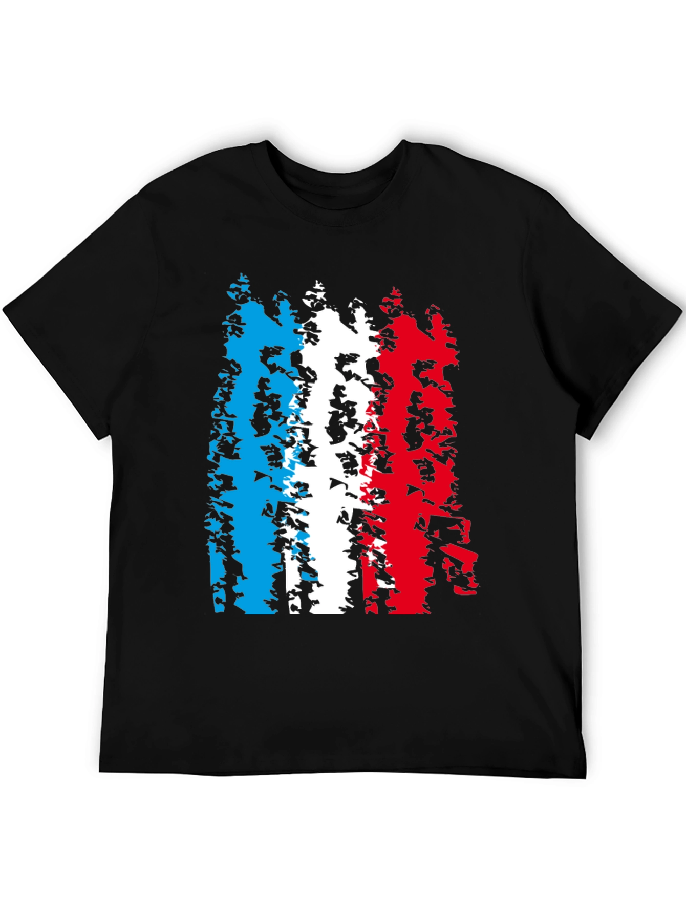 French Flag Distressed Graphic Tee