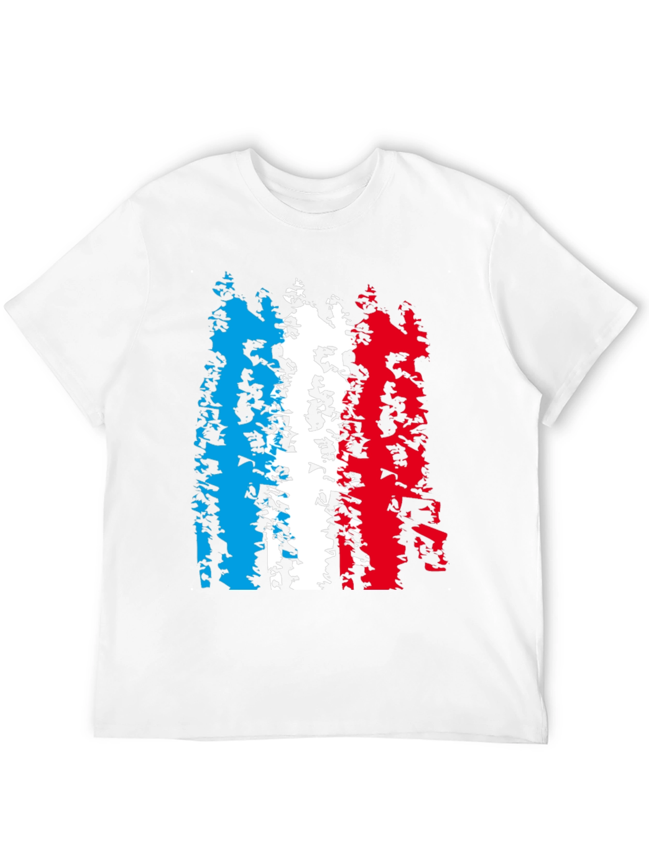 French Flag Distressed Graphic Tee