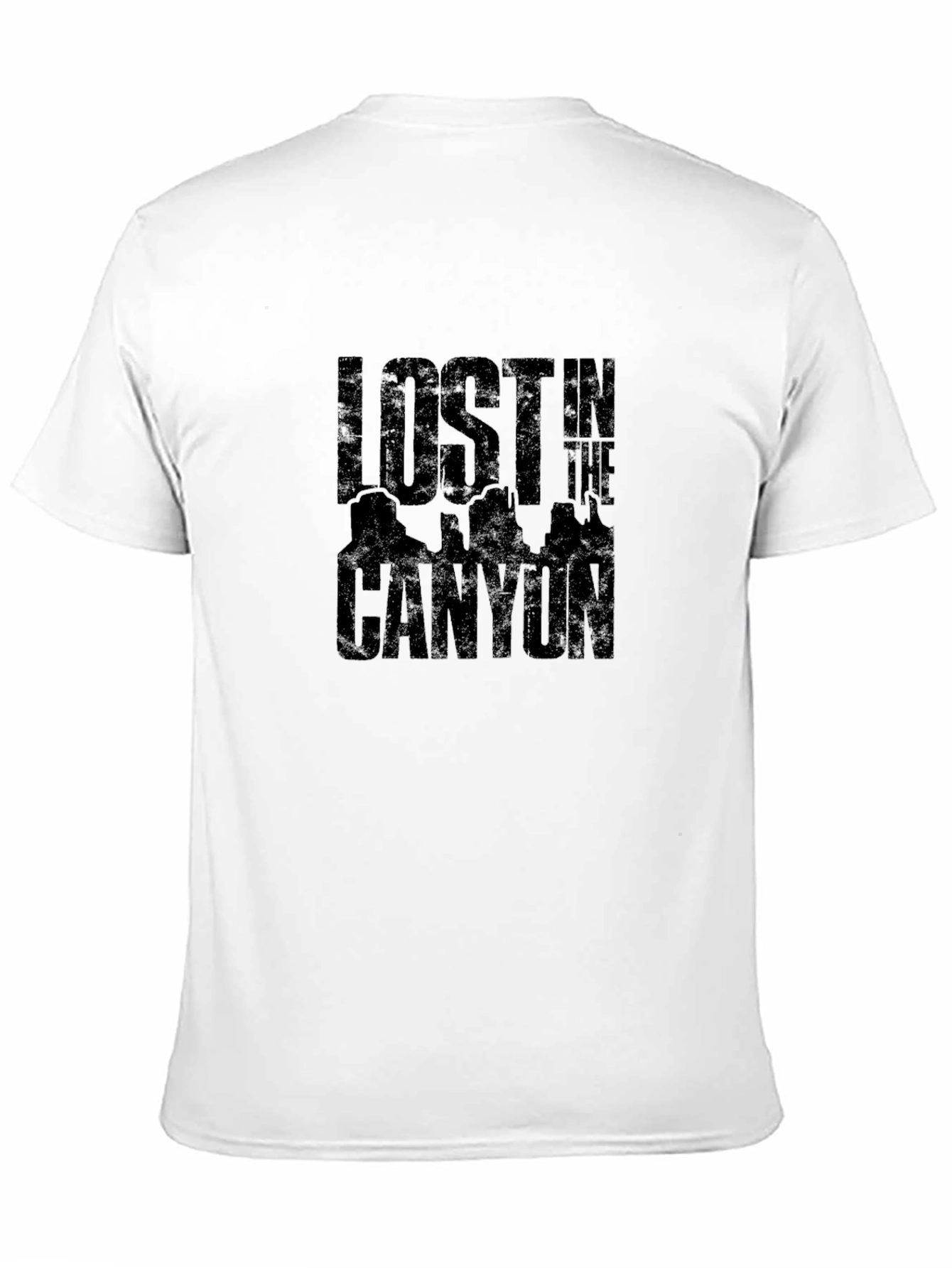 Lost in the Canyon Black Graphic Tee