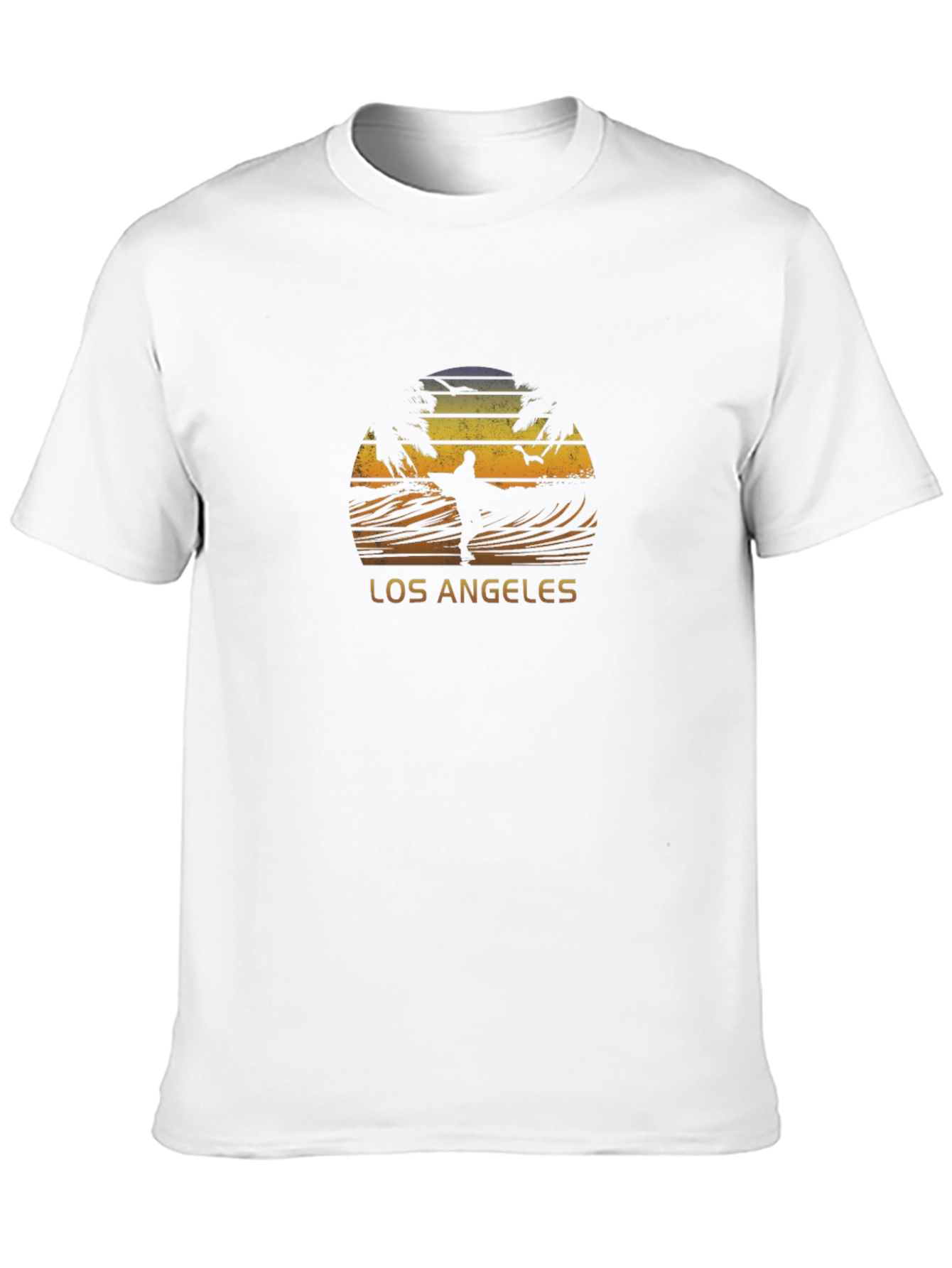 Los Angeles Surfer Black T-Shirt