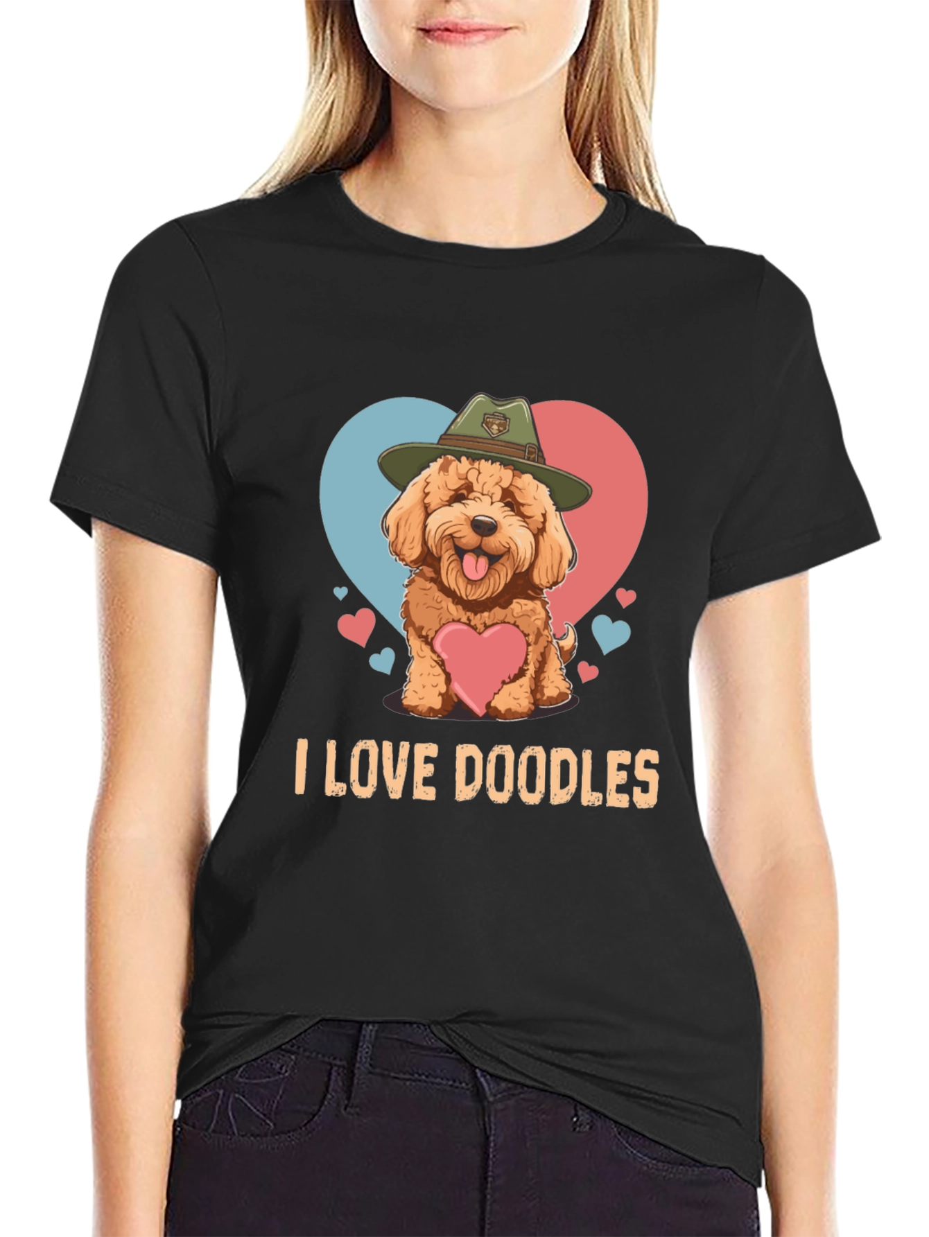 I Love Doodles T-Shirt - Cute Dog Design
