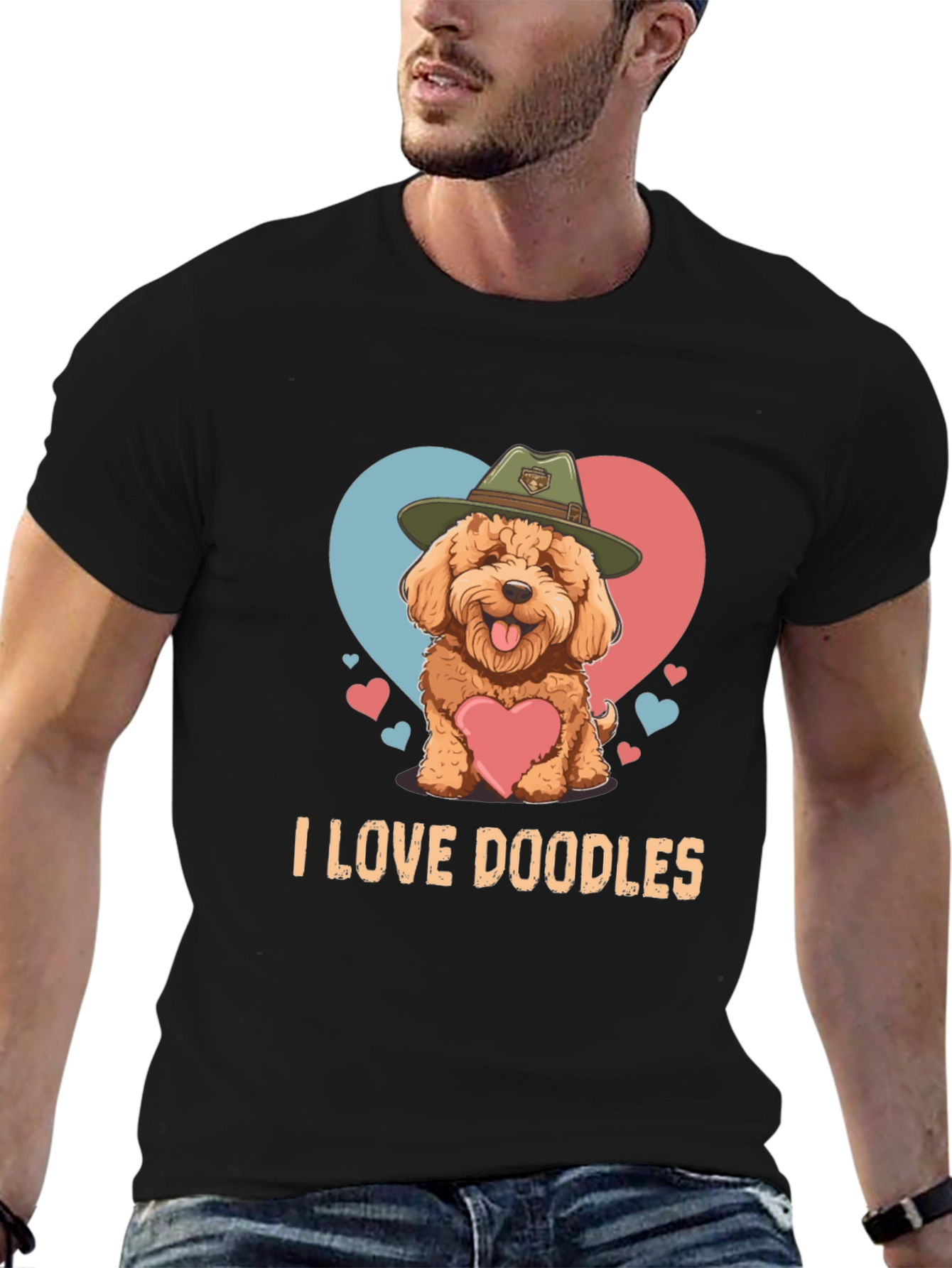 I Love Doodles T-Shirt - Cute Dog Design