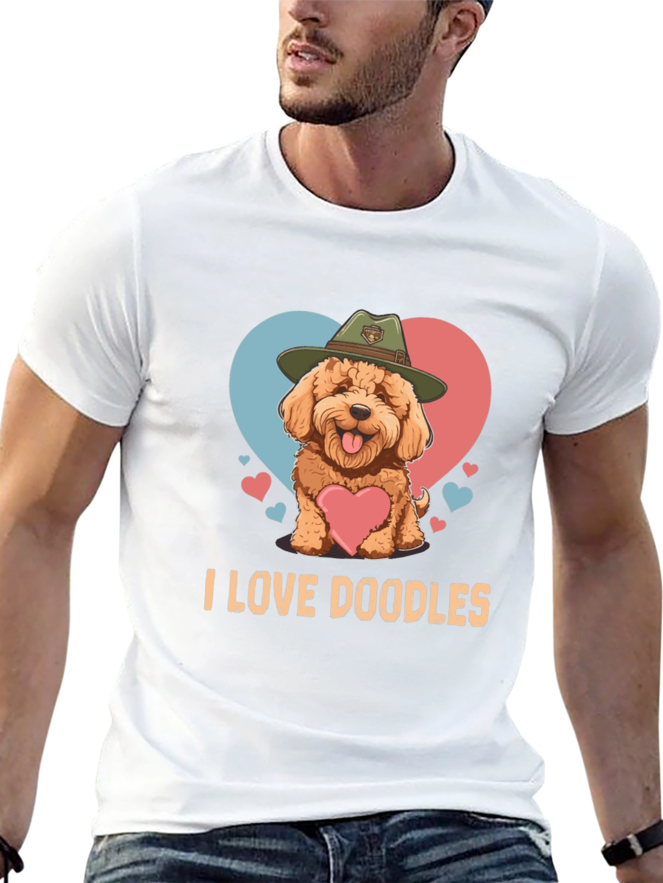 I Love Doodles T-Shirt - Cute Dog Design