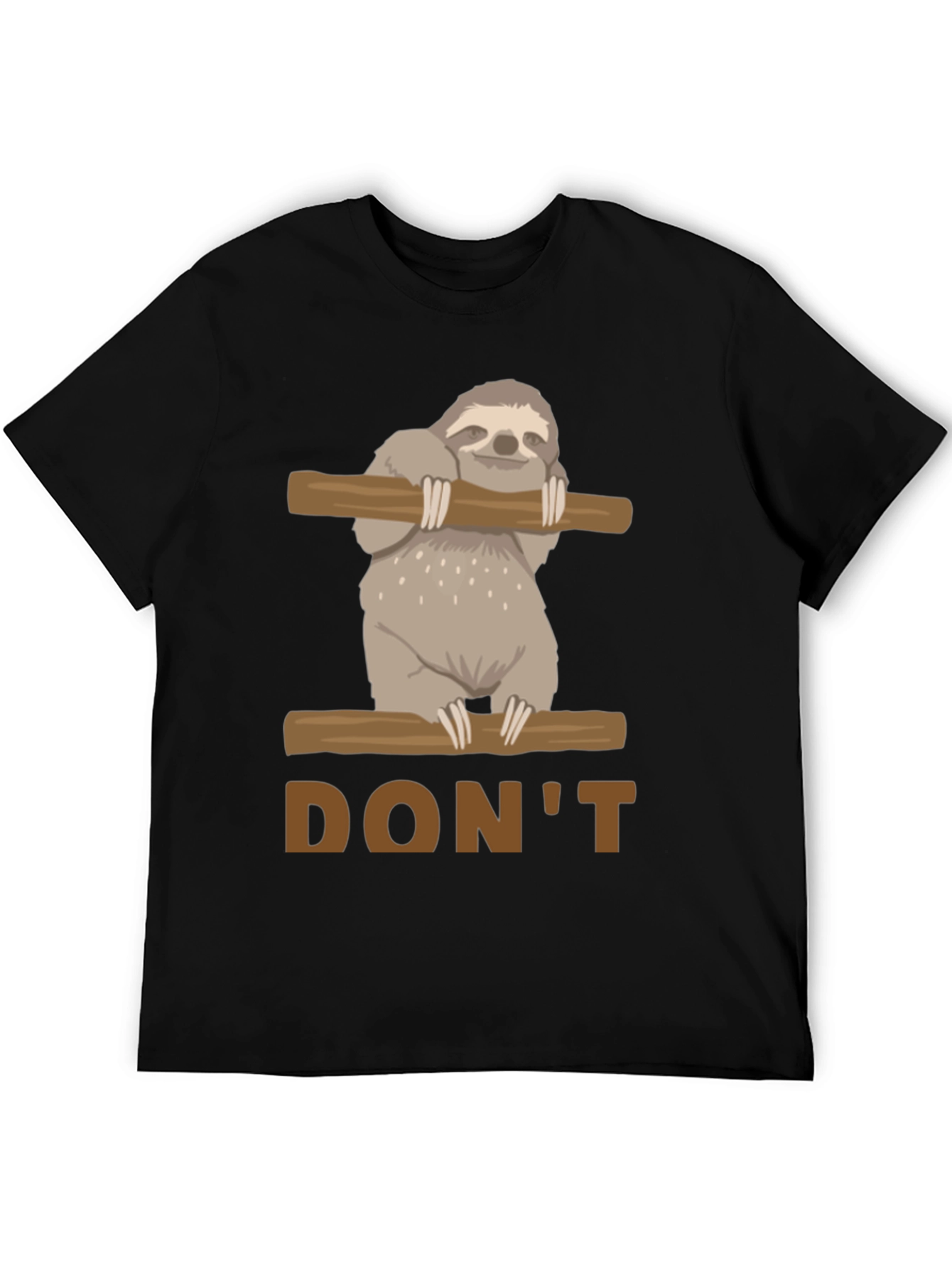 Dont Hurry Be Happy Sloth Graphic T-Shirt