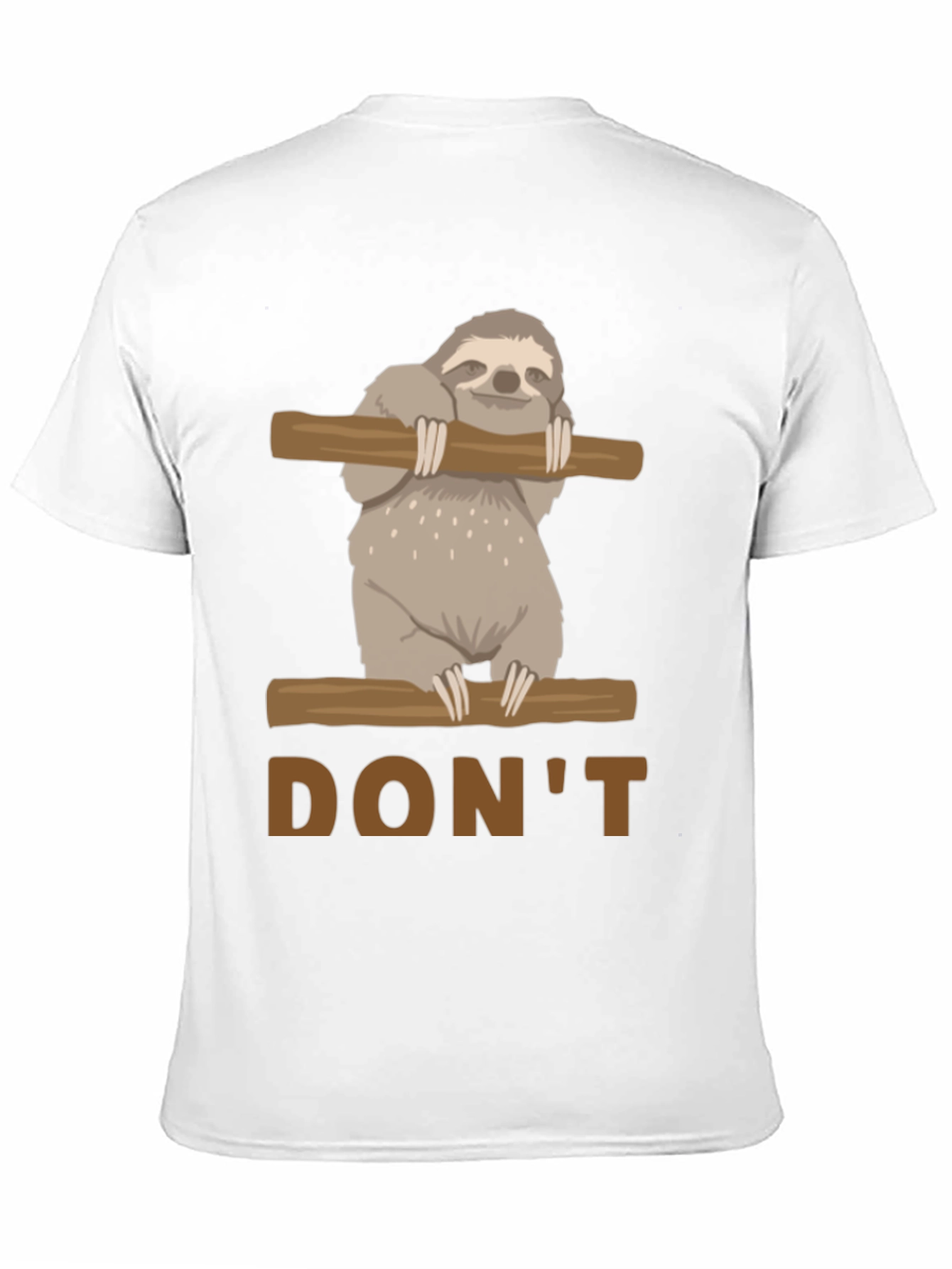 Dont Hurry Be Happy Sloth Graphic T-Shirt