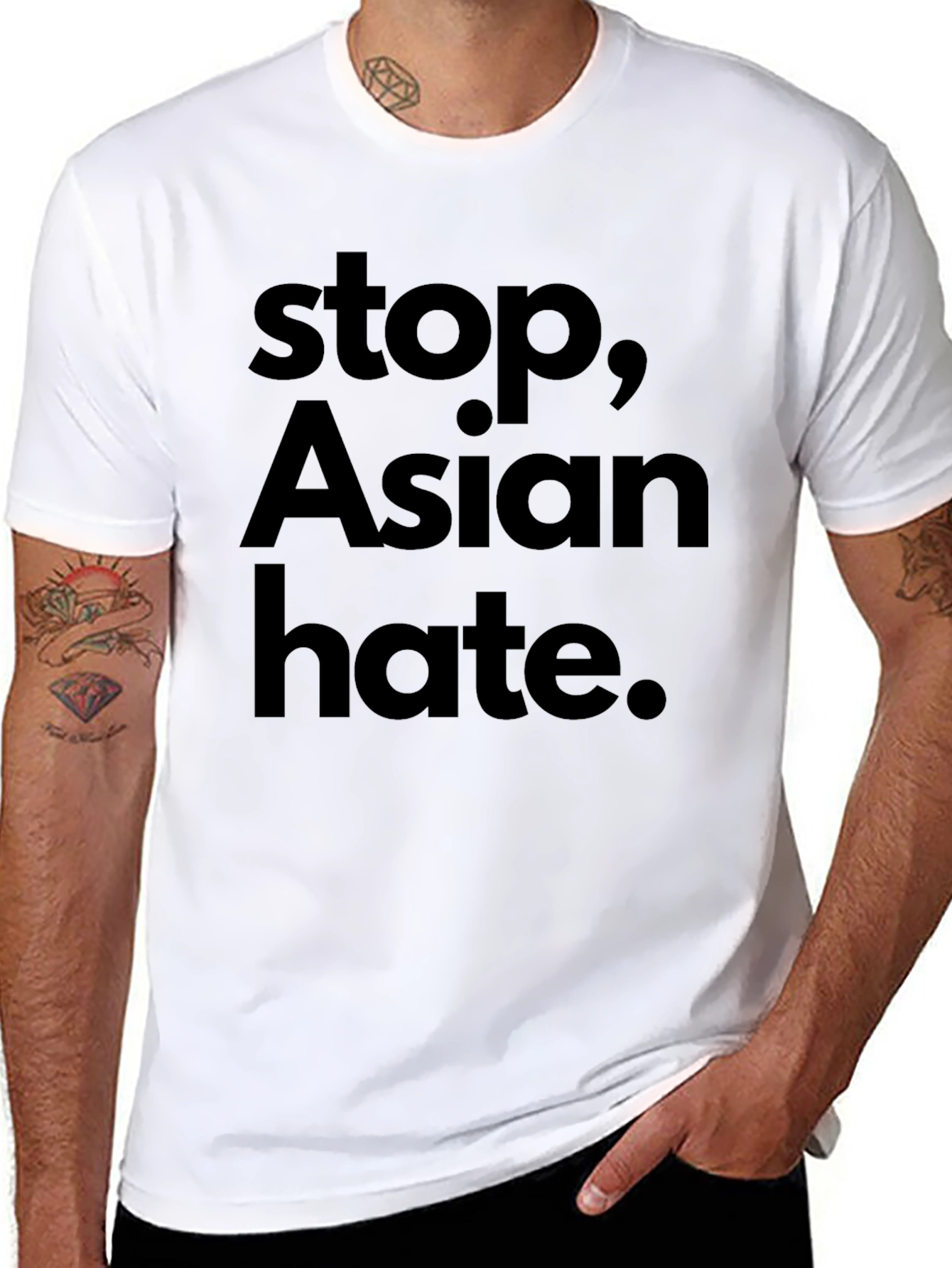 Stop Asian Hate T-Shirt - Black Activism Tee