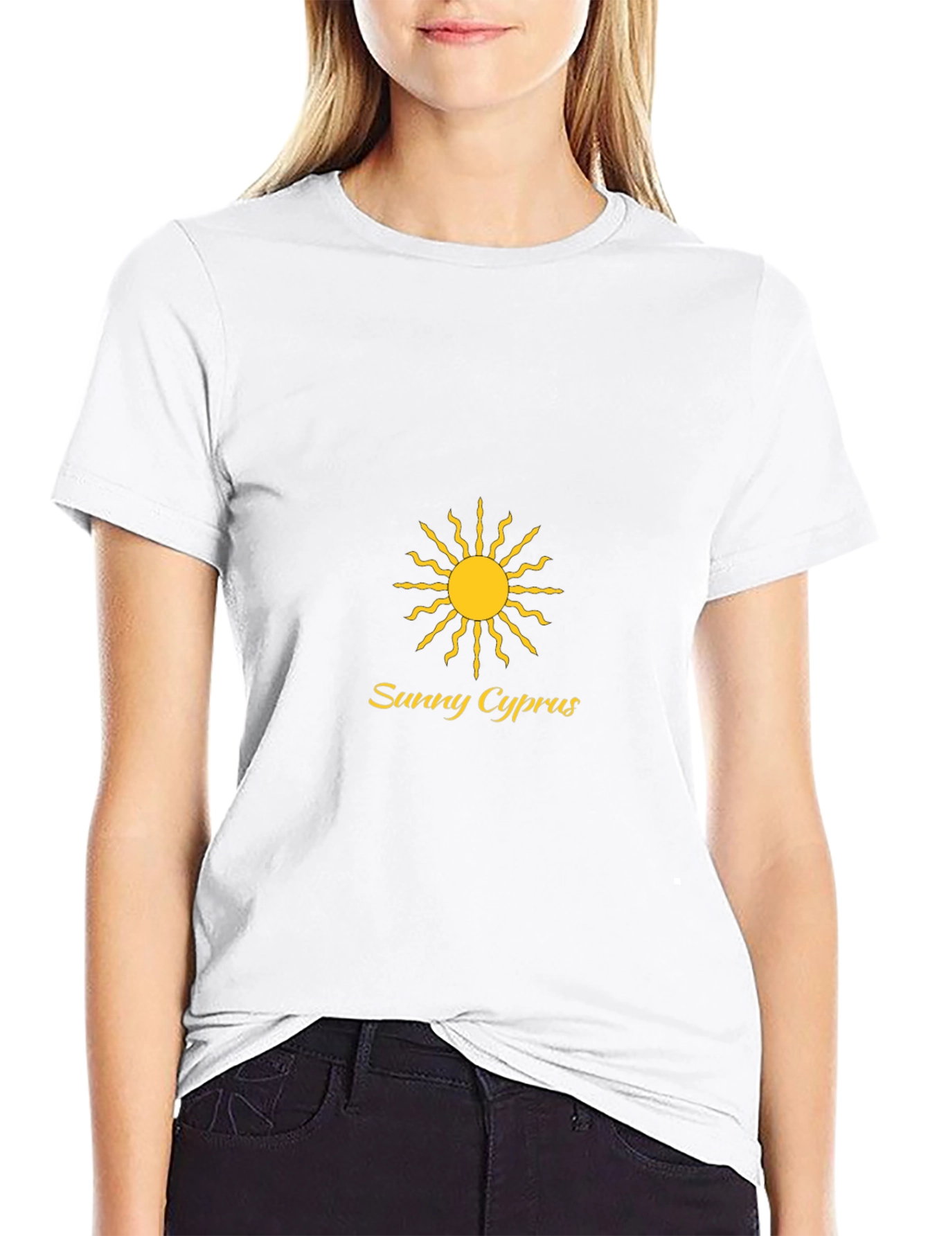 Sunny Cyprus Black T-Shirt
