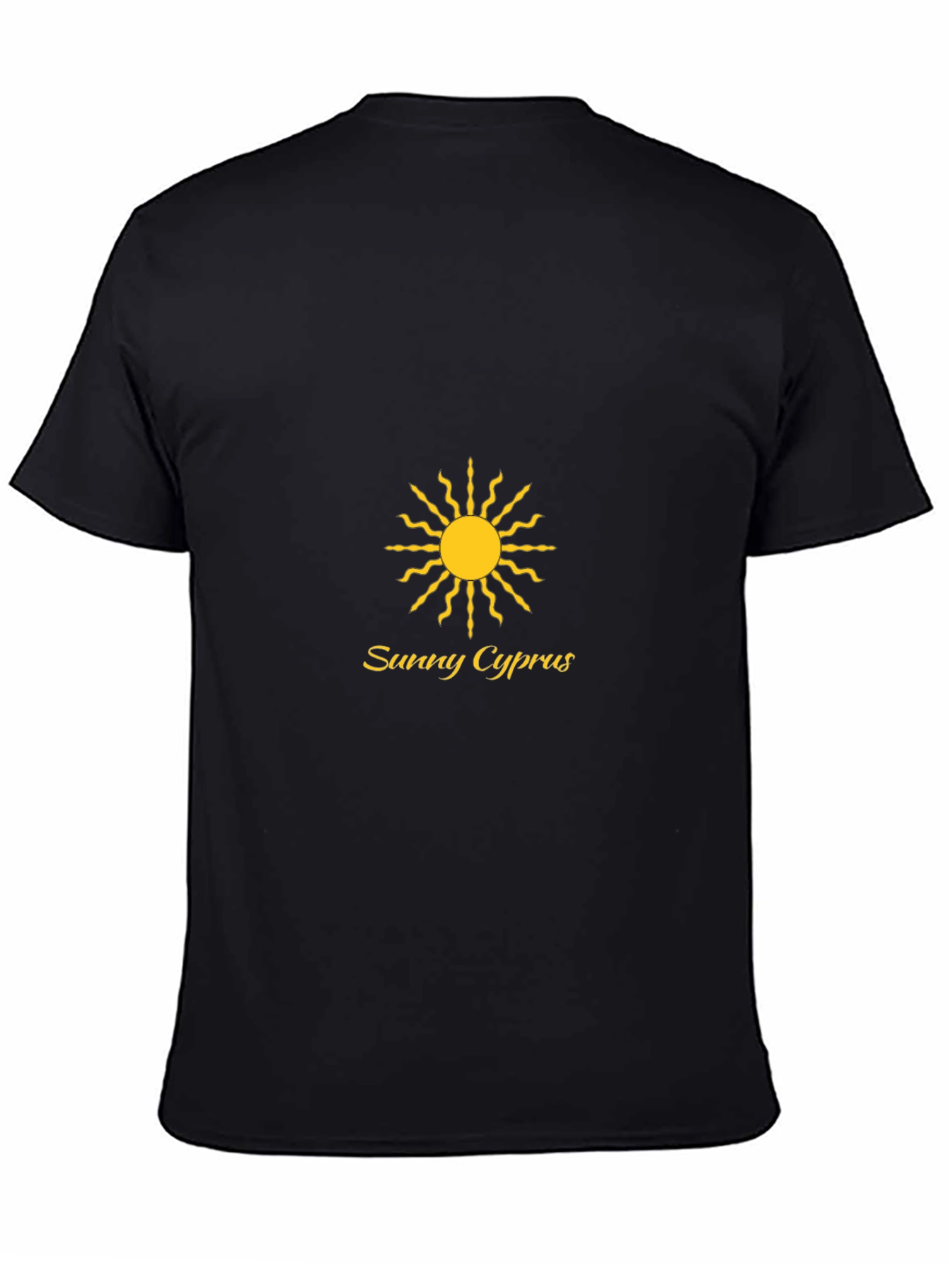 Sunny Cyprus Black T-Shirt
