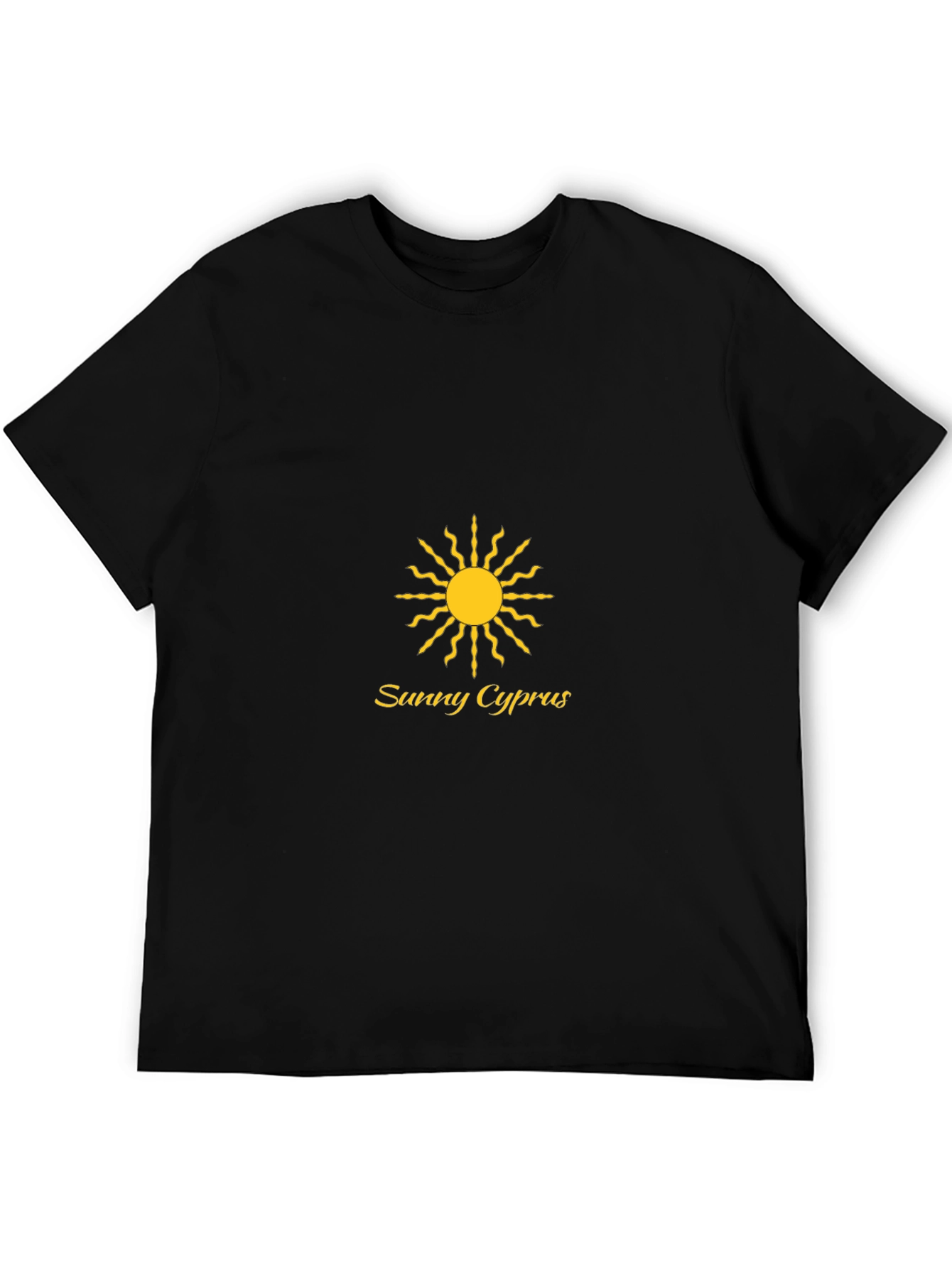 Sunny Cyprus Black T-Shirt