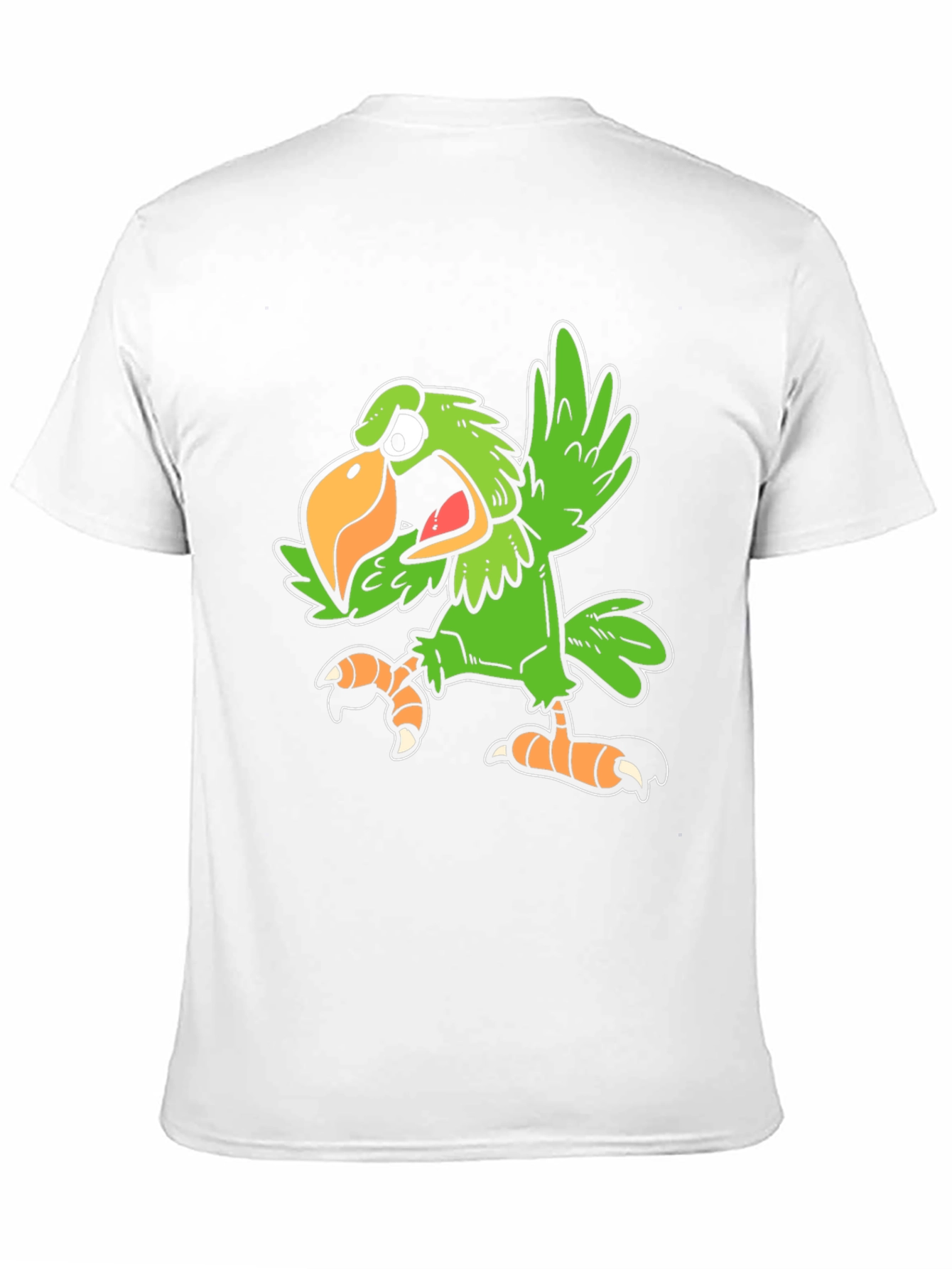 Funny Parrot Graphic Tee - Black Unisex T-Shirt