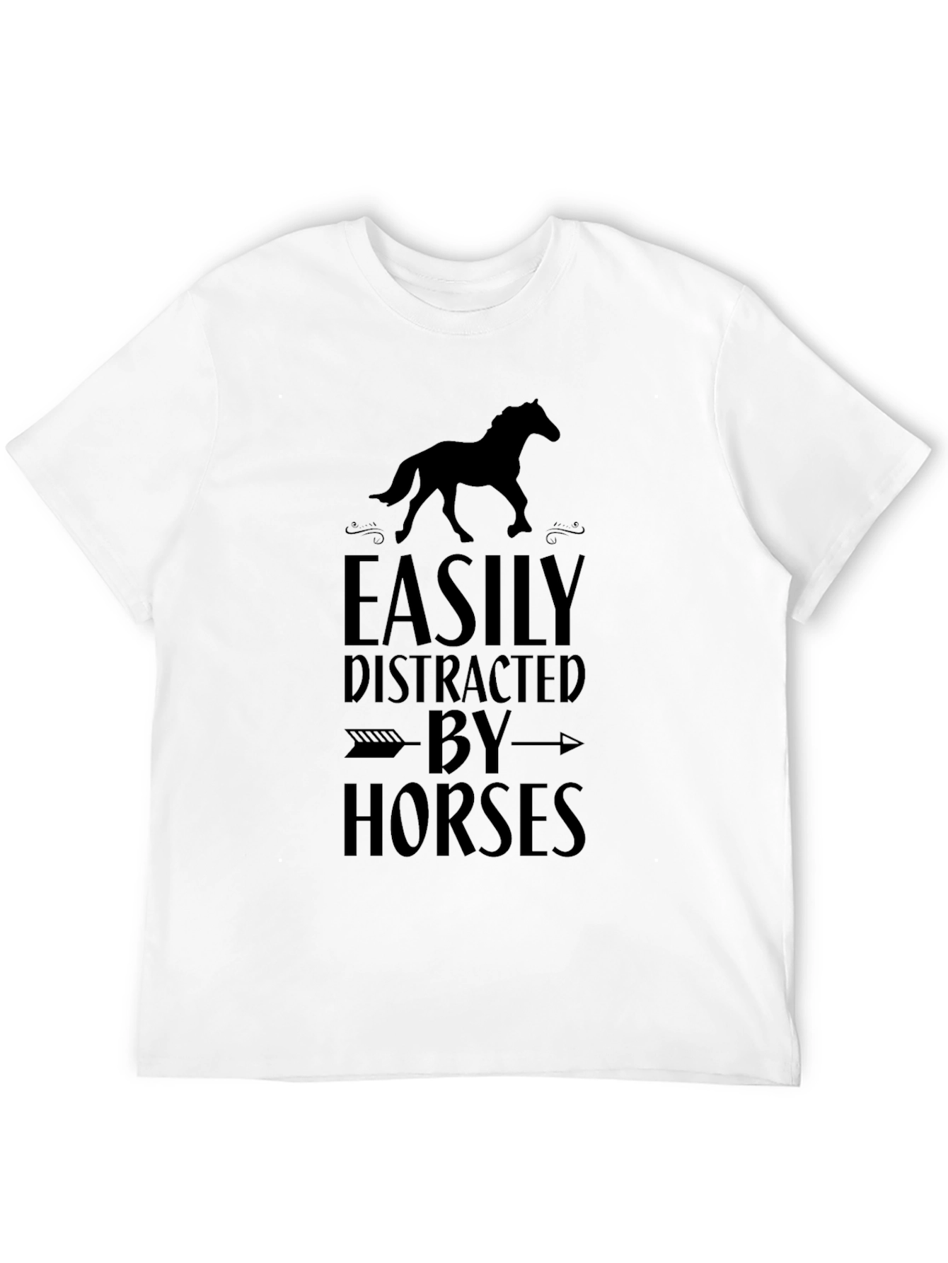 Easily Distracted by Horses Graphic Tee