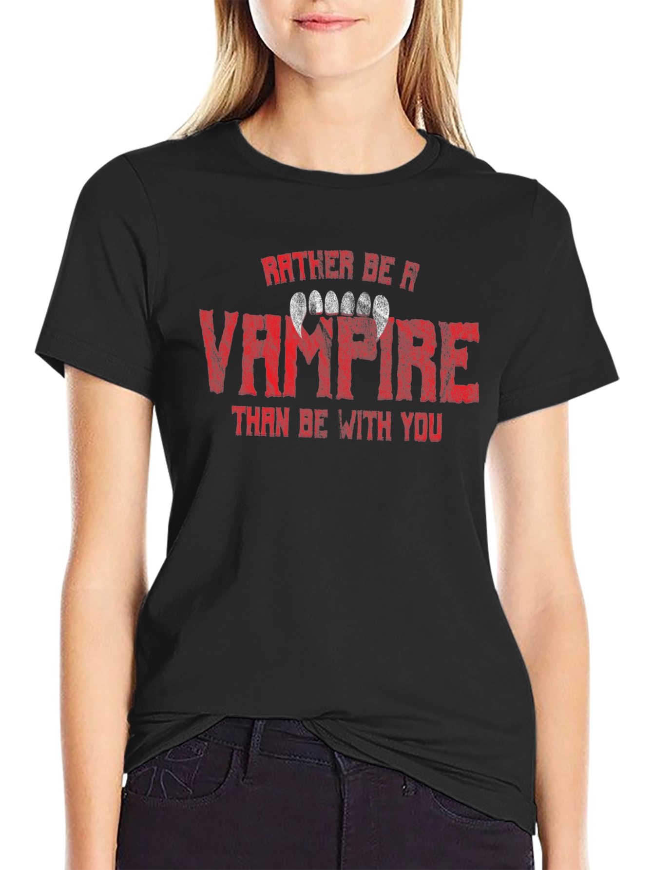 Rather Be A Vampire Tee - Halloween T-Shirt
