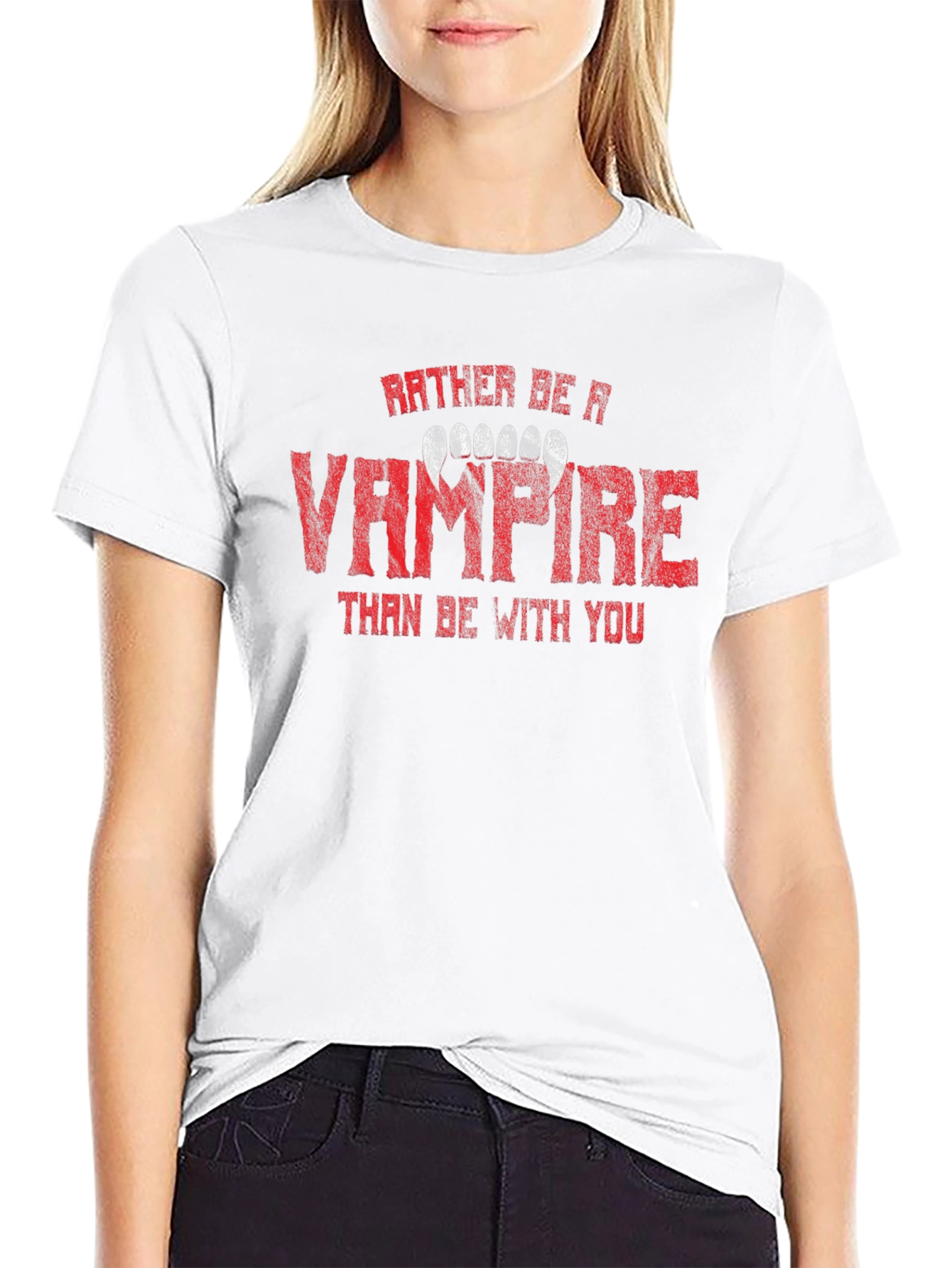 Rather Be A Vampire Tee - Halloween T-Shirt