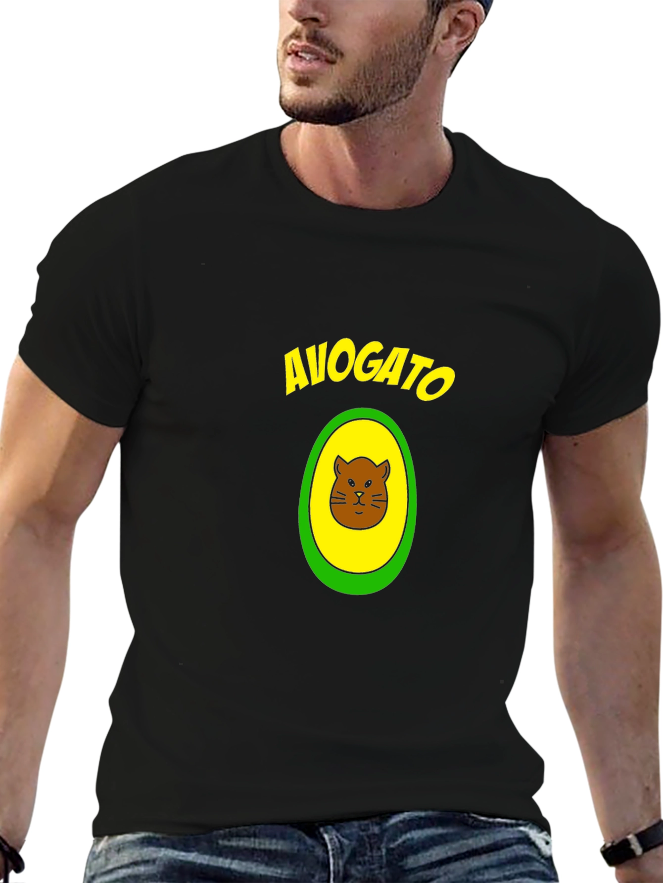 Avogato T-Shirt - Funny Avocado Cat Graphic Tee