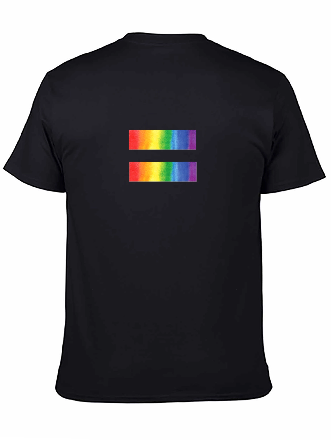 Equality Rainbow Symbol Black T-Shirt