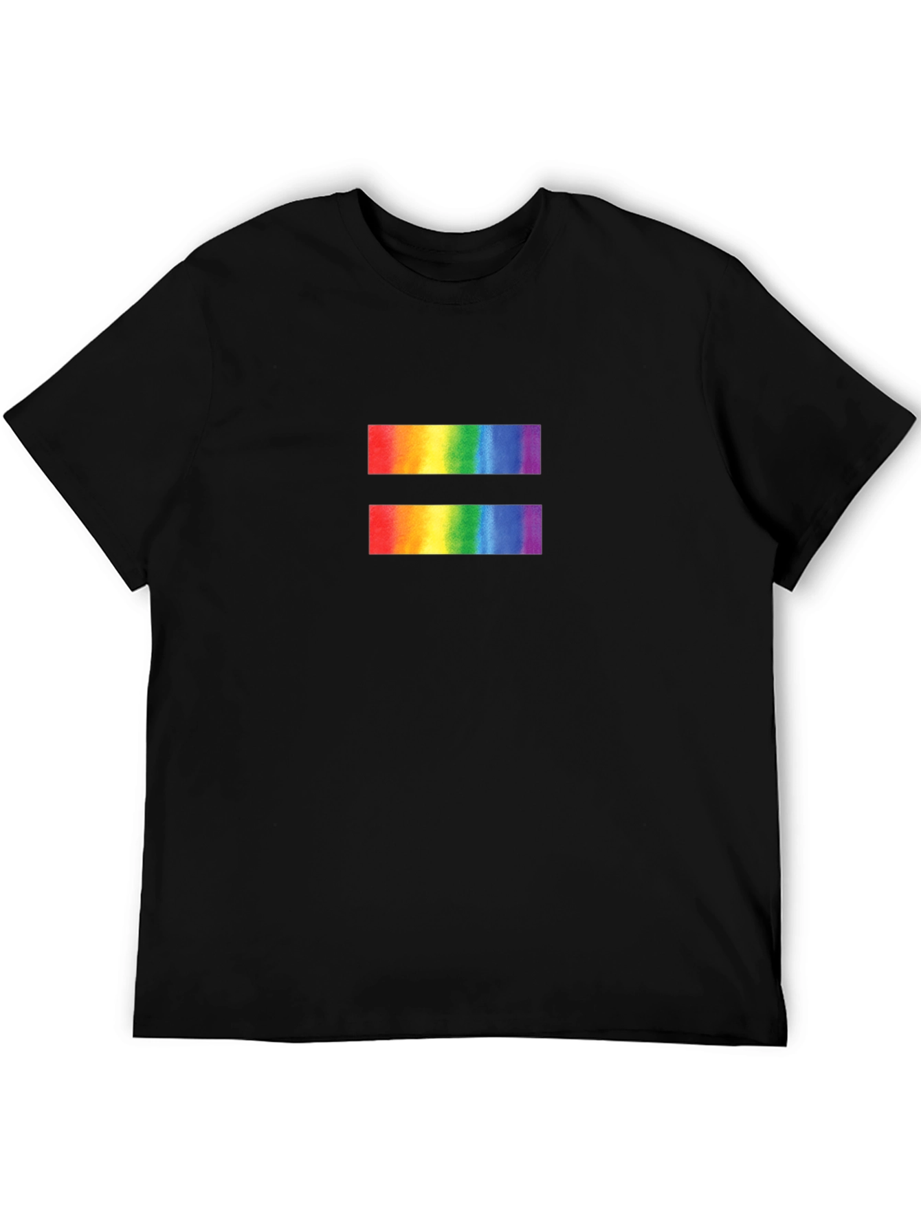 Equality Rainbow Symbol Black T-Shirt