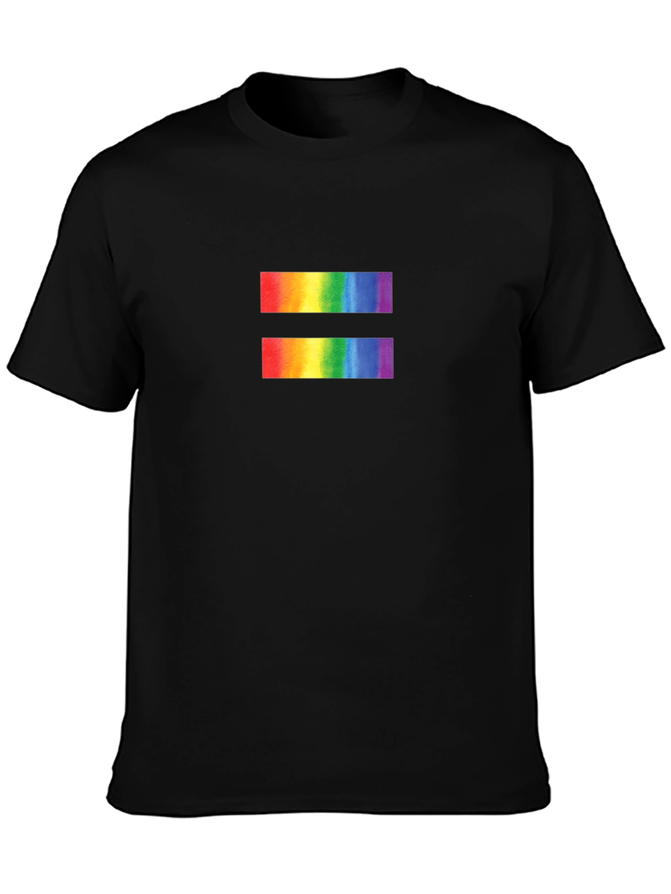Equality Rainbow Symbol Black T-Shirt