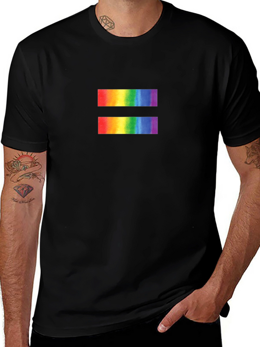 Equality Rainbow Symbol Black T-Shirt