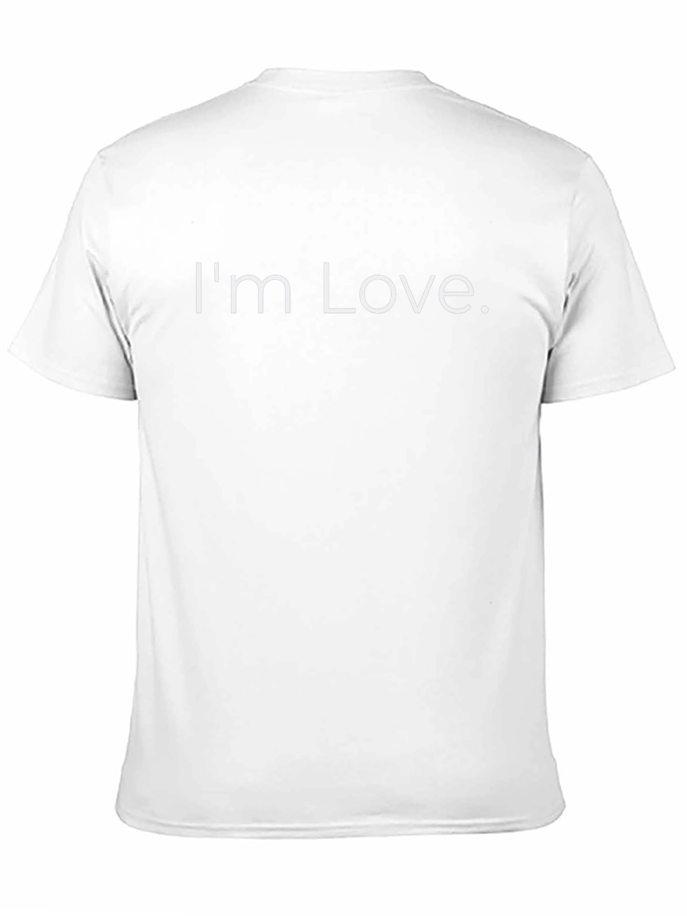 Im Love. Black Graphic Tee