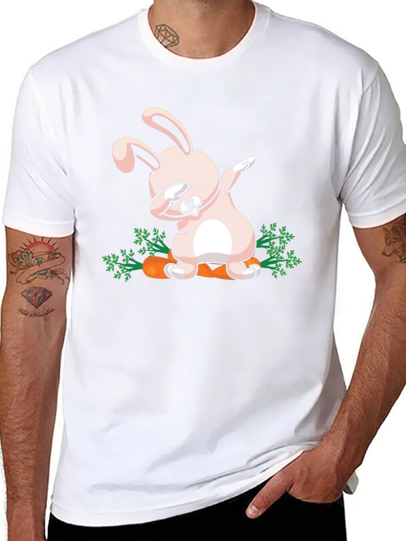 Dabbing Easter Bunny Carrot T-Shirt