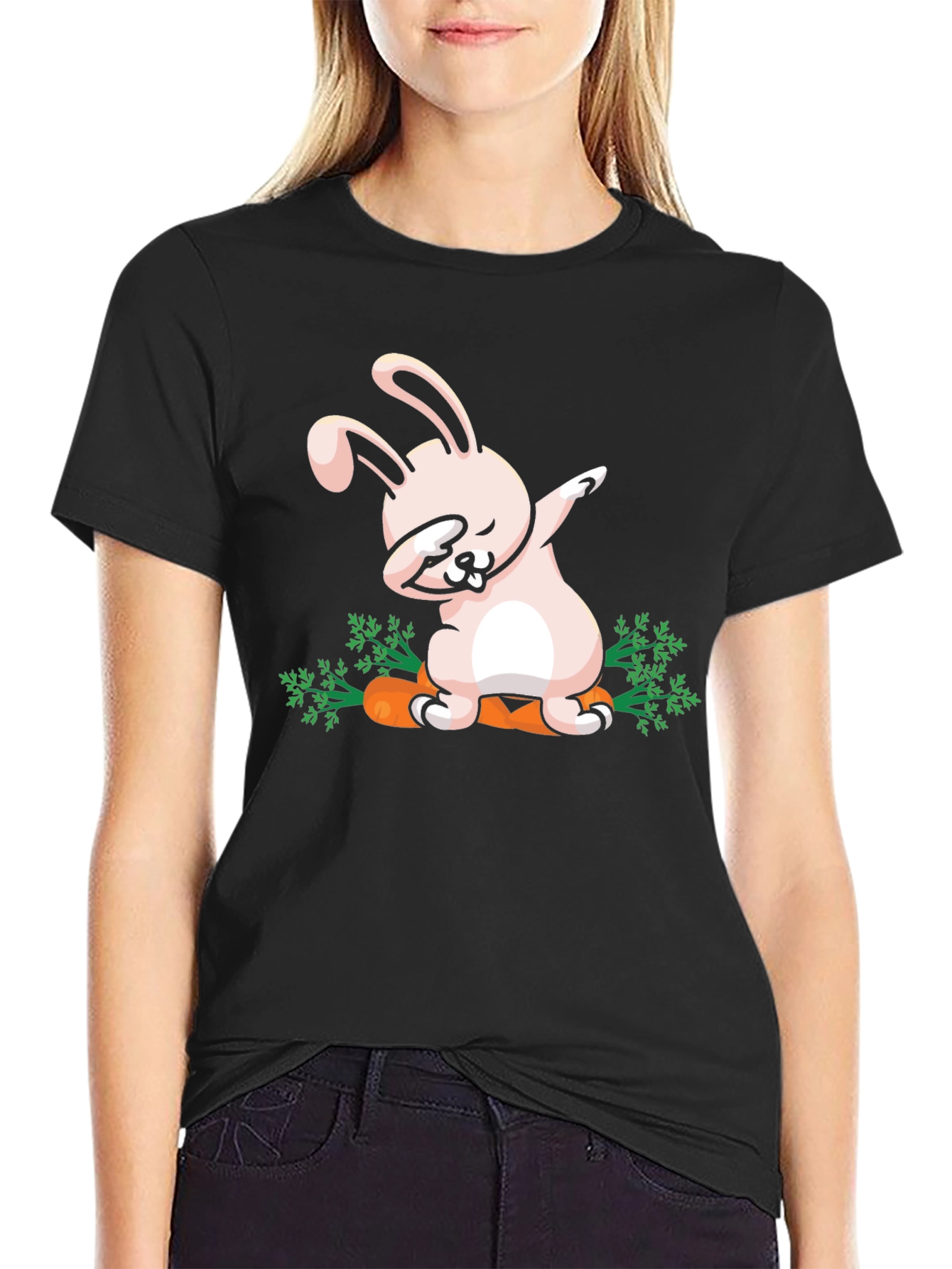 Dabbing Easter Bunny Carrot T-Shirt