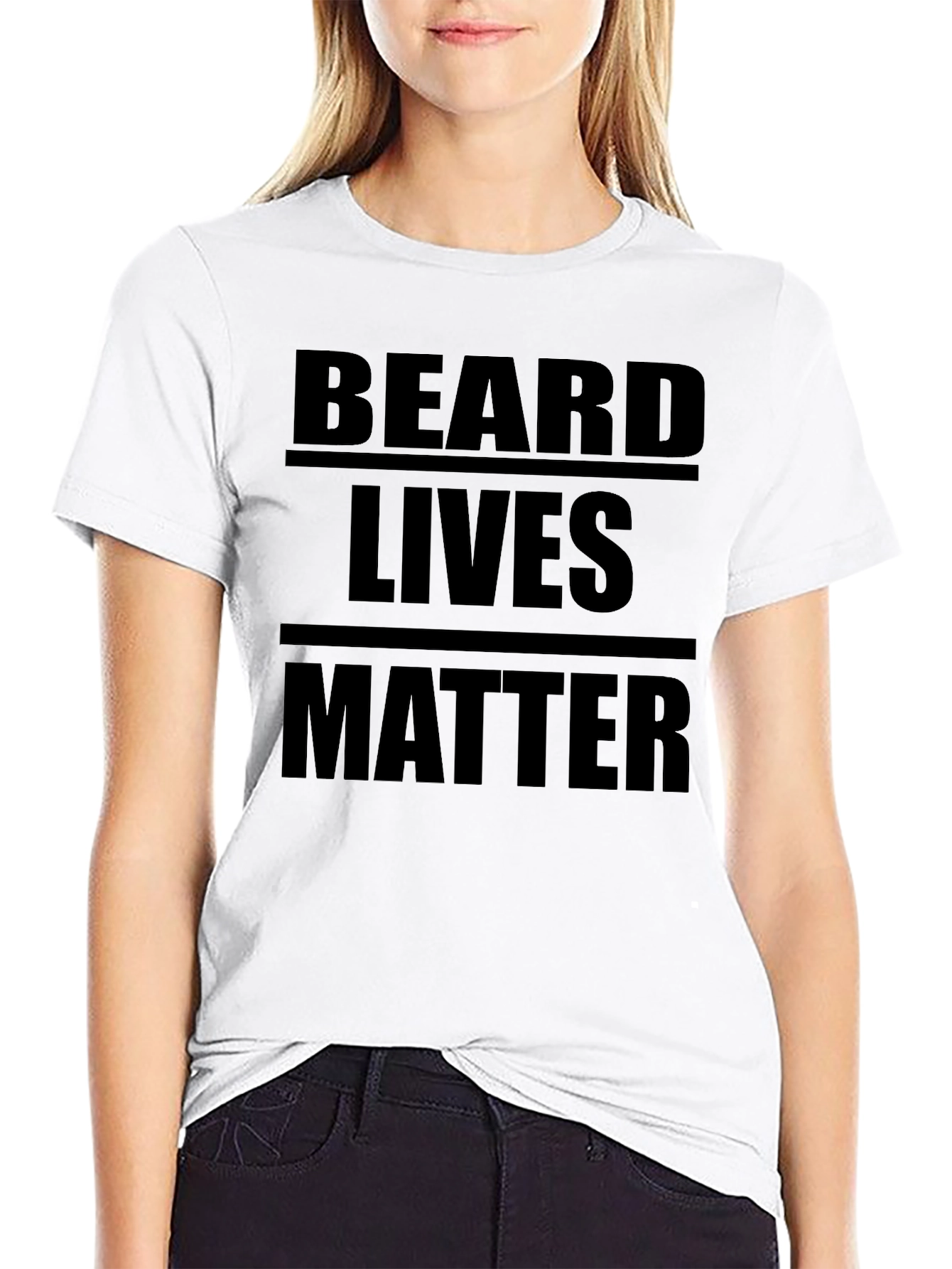 Beard Lives Matter Graphic T-Shirt - Black Cotton Tee