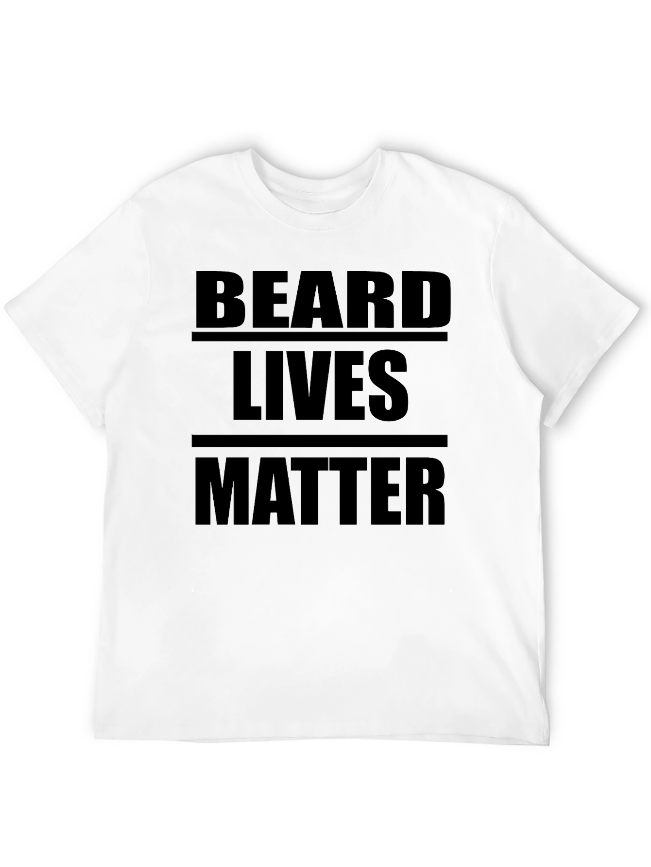 Beard Lives Matter Graphic T-Shirt - Black Cotton Tee