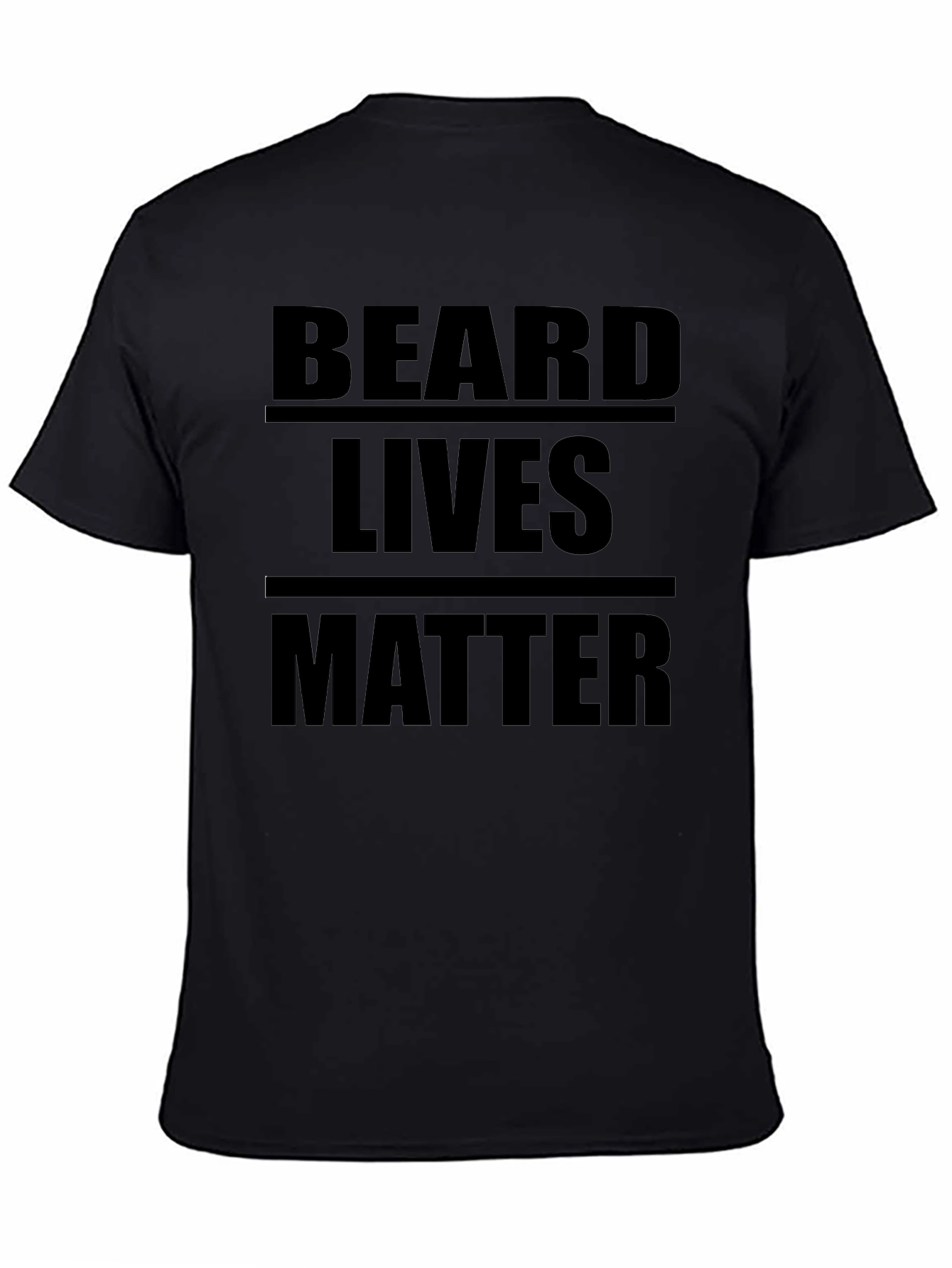 Beard Lives Matter Graphic T-Shirt - Black Cotton Tee
