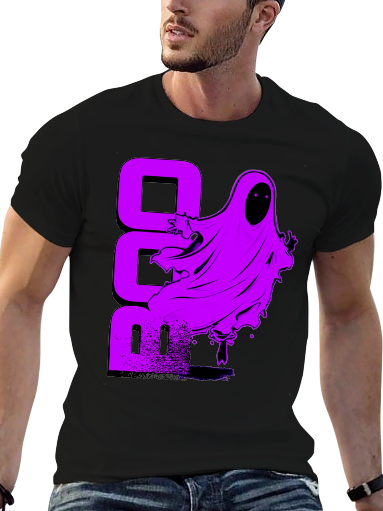 Spooky Ghost T-Shirt - Halloween Boo Tee