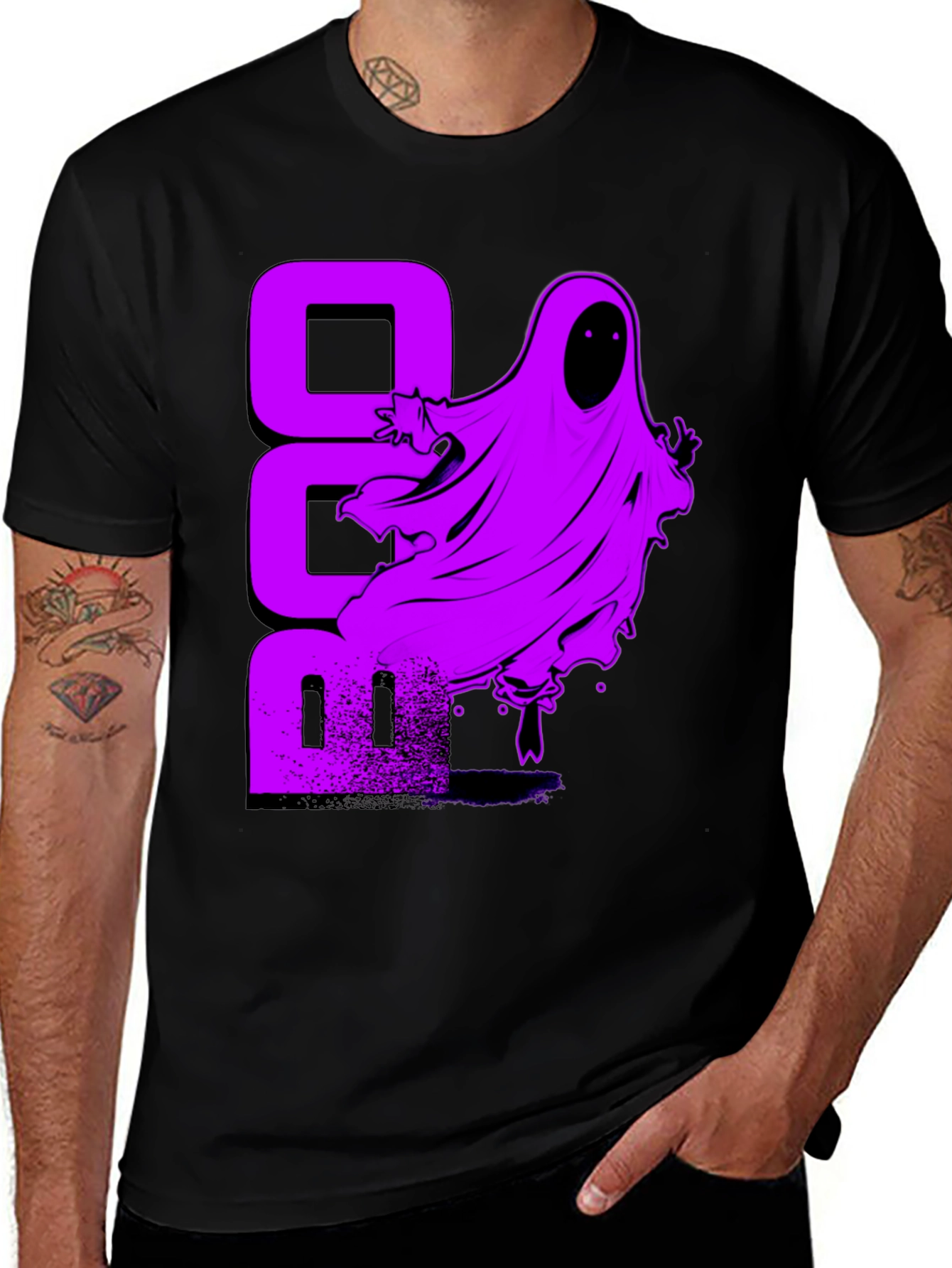 Spooky Ghost T-Shirt - Halloween Boo Tee