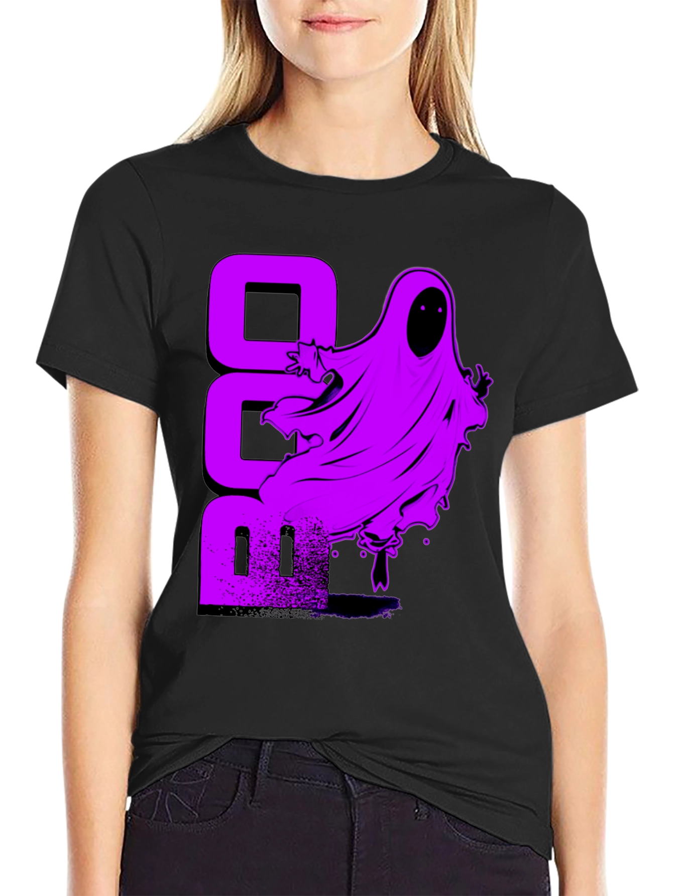 Spooky Ghost T-Shirt - Halloween Boo Tee