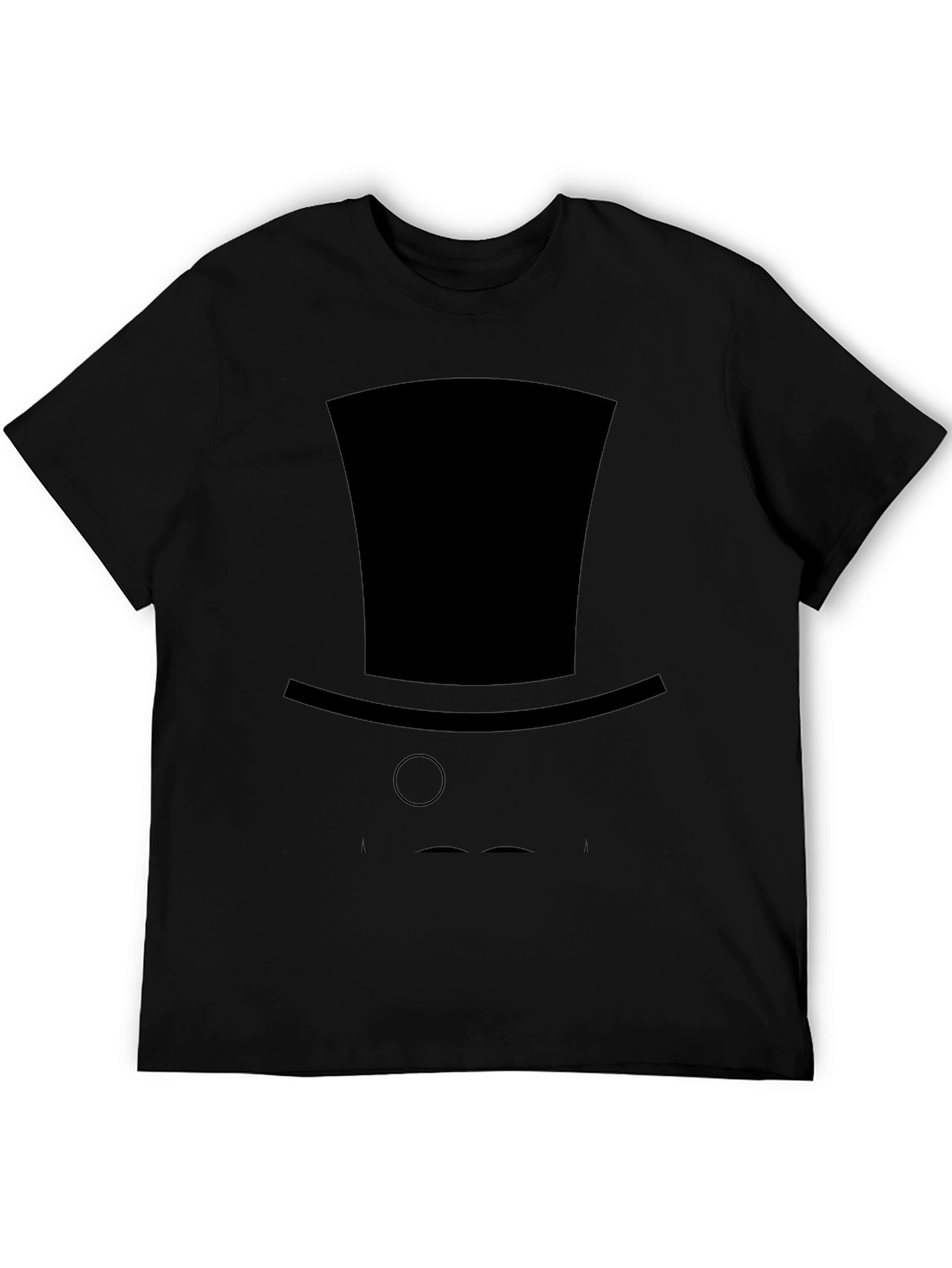 Gentlemans Silhouette Tee - Top Hat & Monocle Design