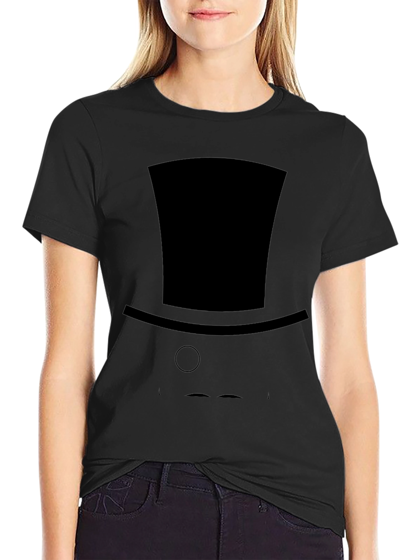 Gentlemans Silhouette Tee - Top Hat & Monocle Design