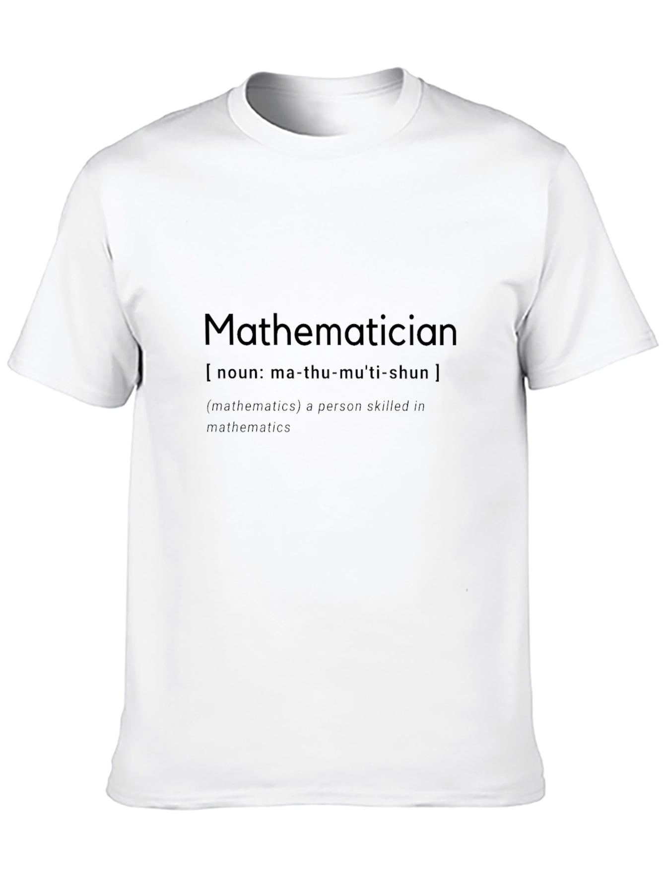 Mathematician Definition Black T-Shirt