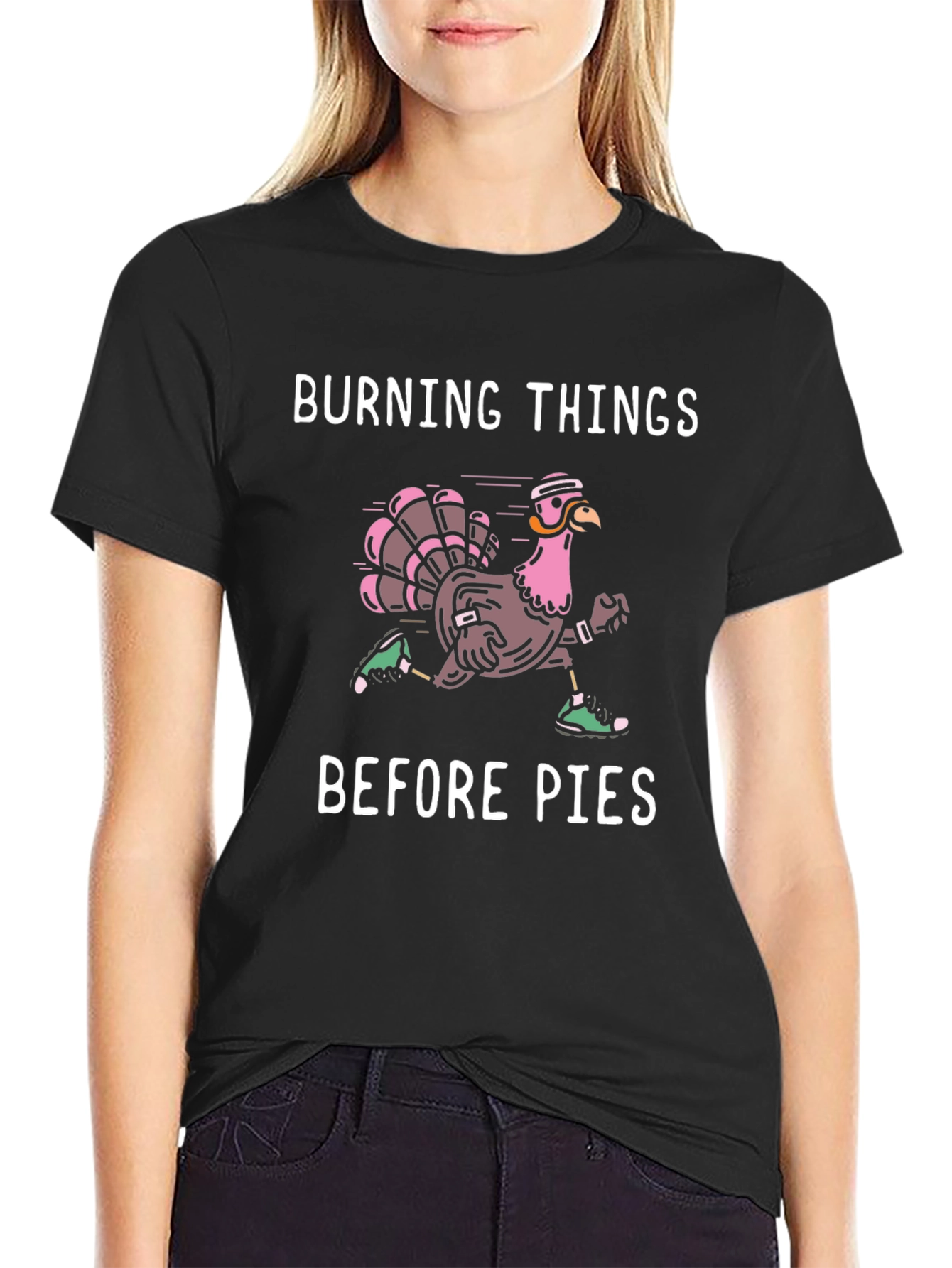 Burning Things Before Pies Turkey Run T-Shirt