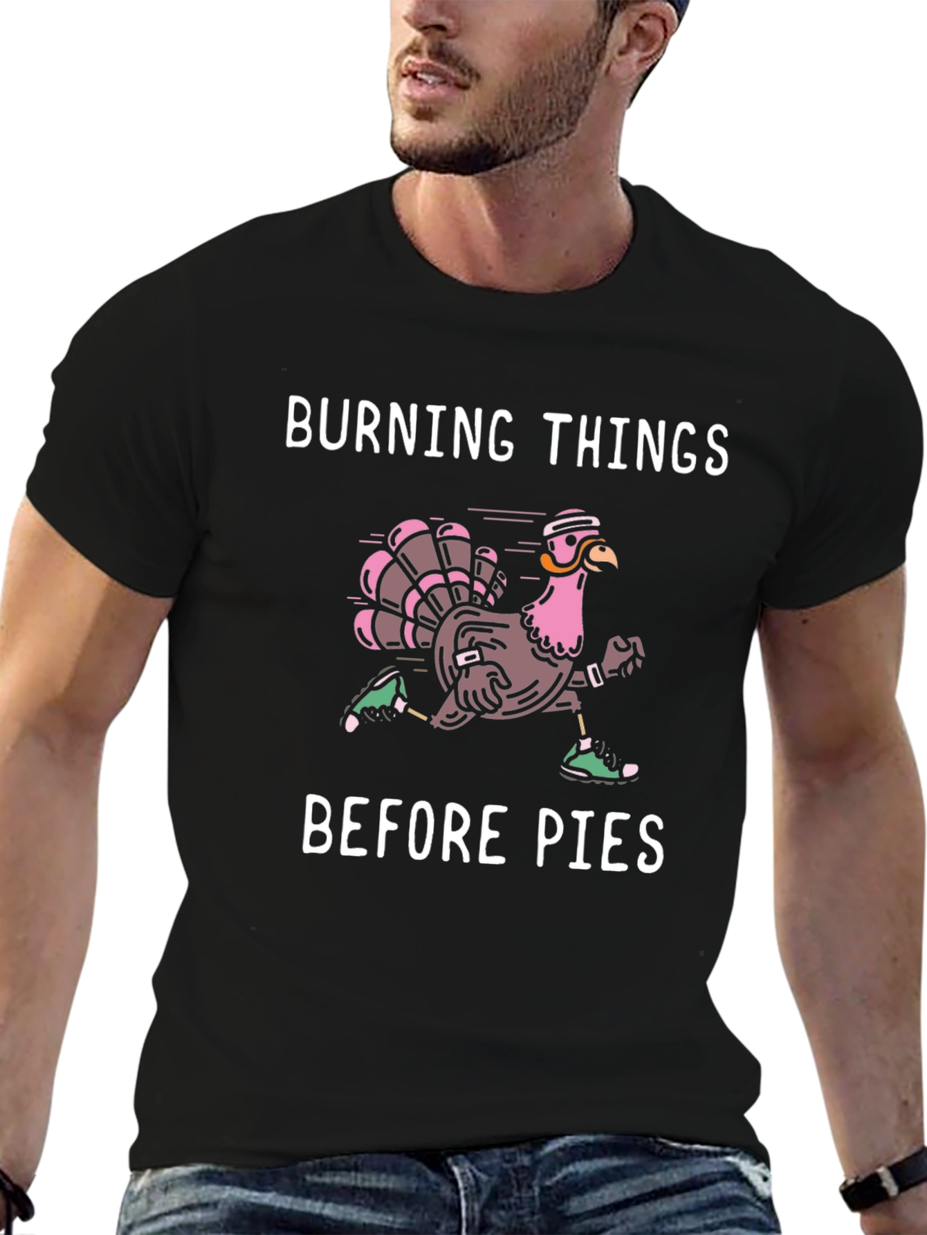 Burning Things Before Pies Turkey Run T-Shirt