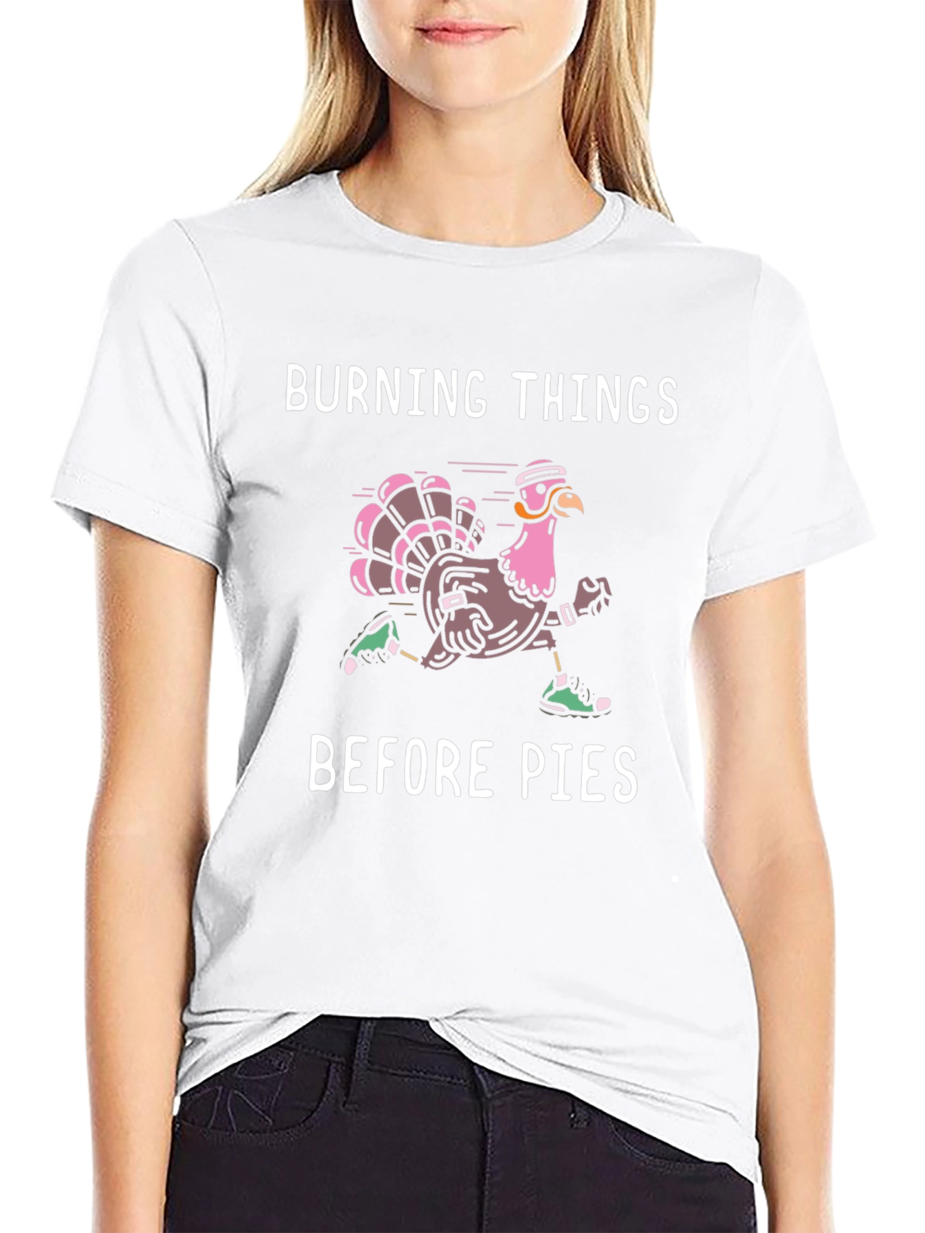 Burning Things Before Pies Turkey Run T-Shirt