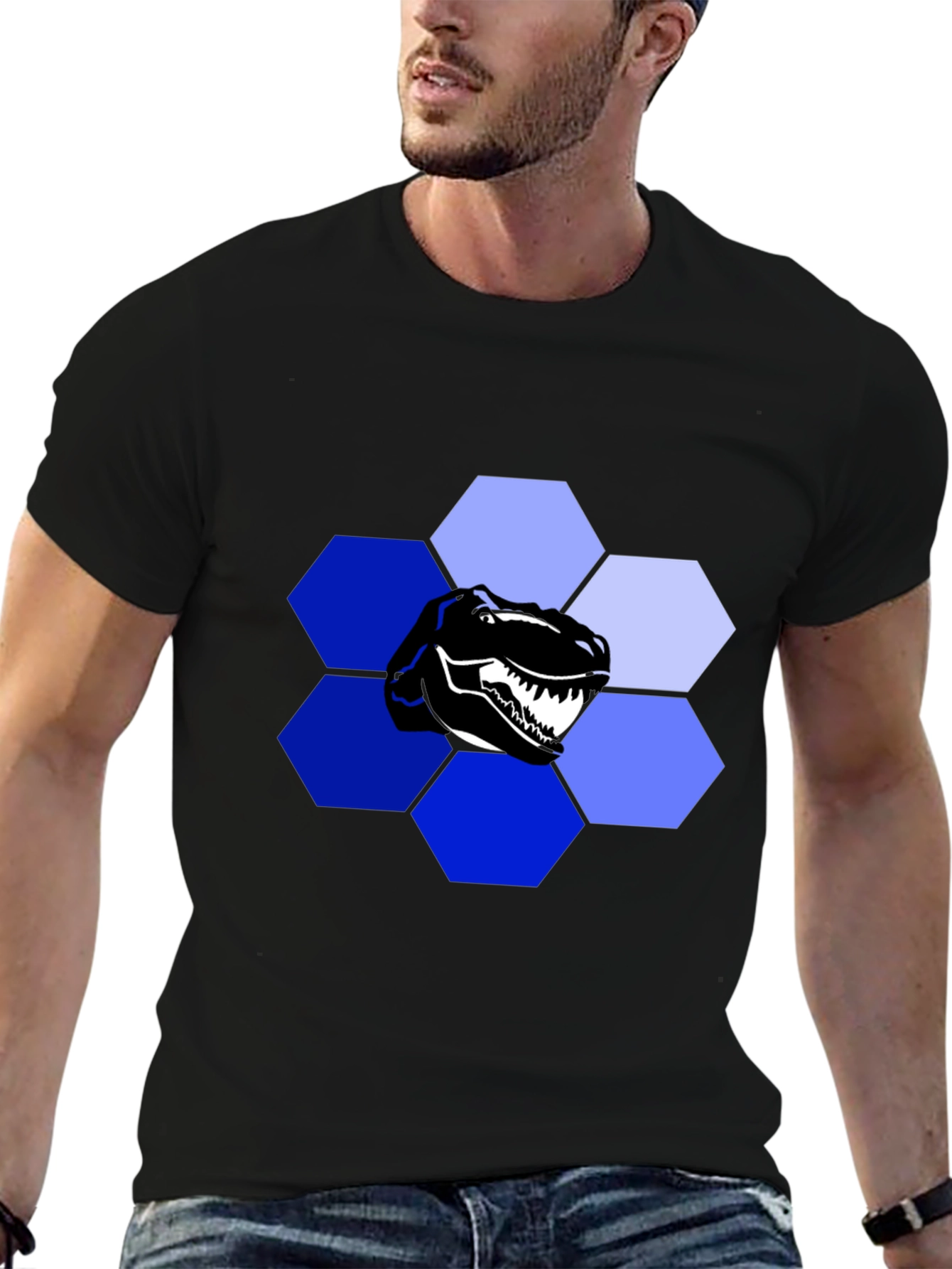 Dino Hex T-Shirt: Unique Graphic Tee