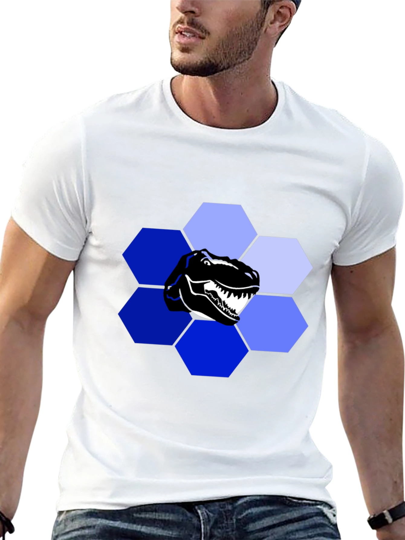 Dino Hex T-Shirt: Unique Graphic Tee