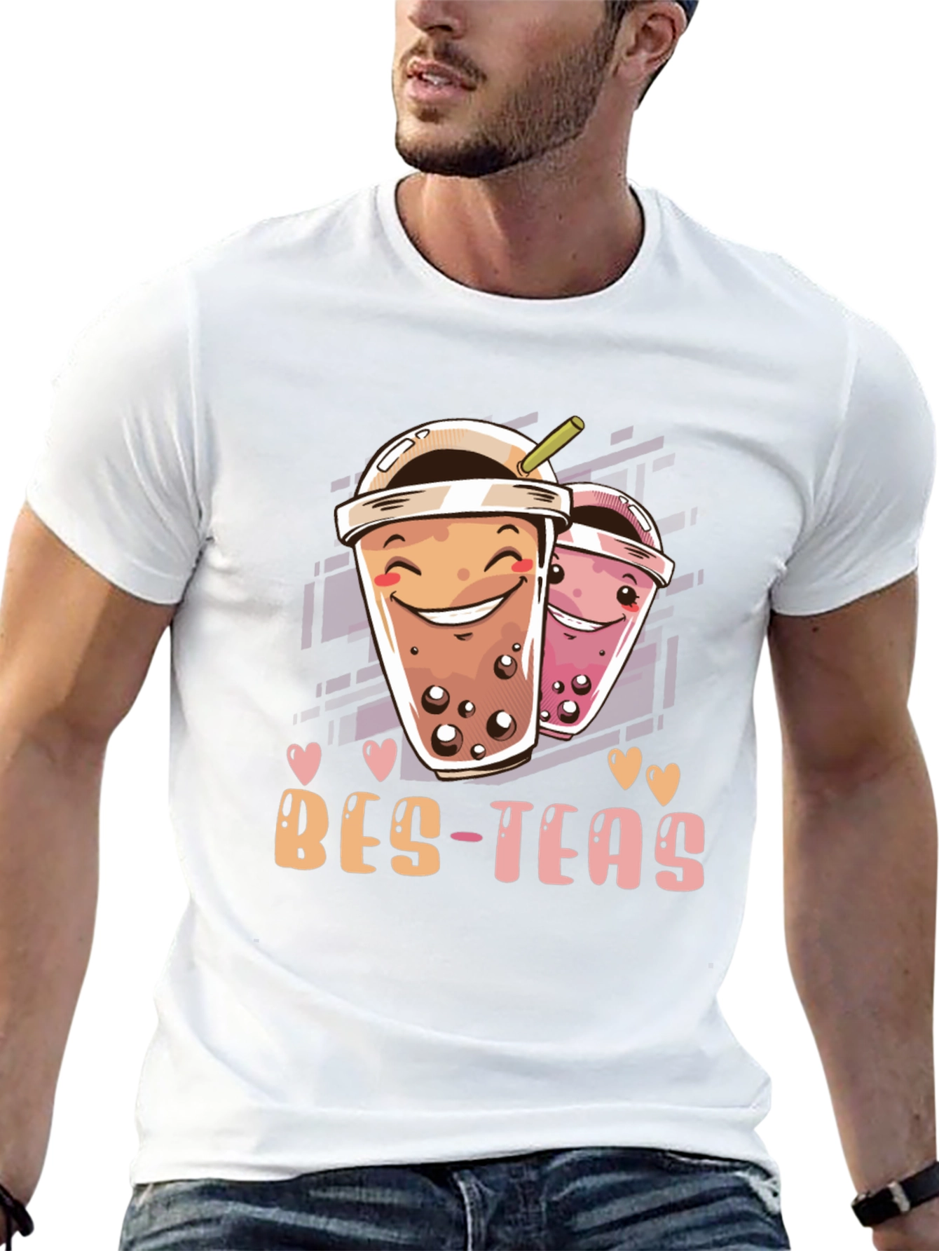 Bes-Teas Graphic T-Shirt - Trendy Boba Lover Tee