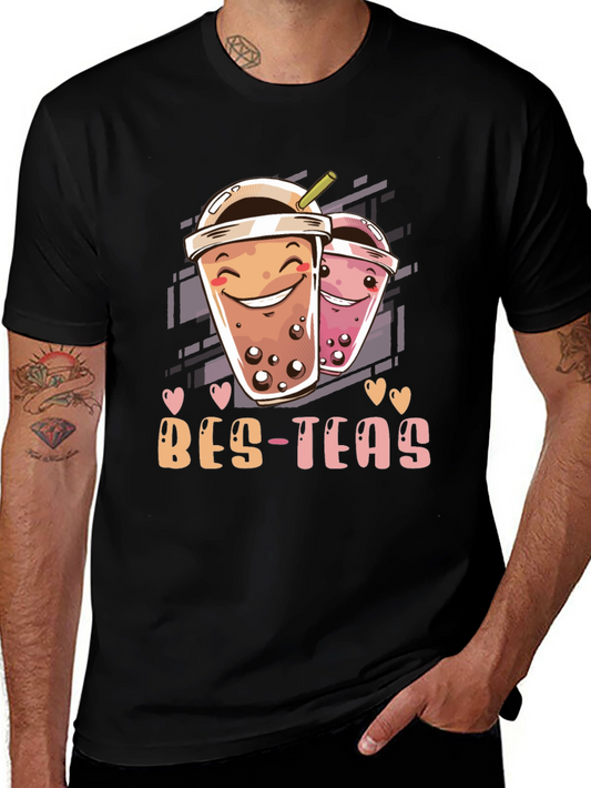 Bes-Teas Graphic T-Shirt - Trendy Boba Lover Tee