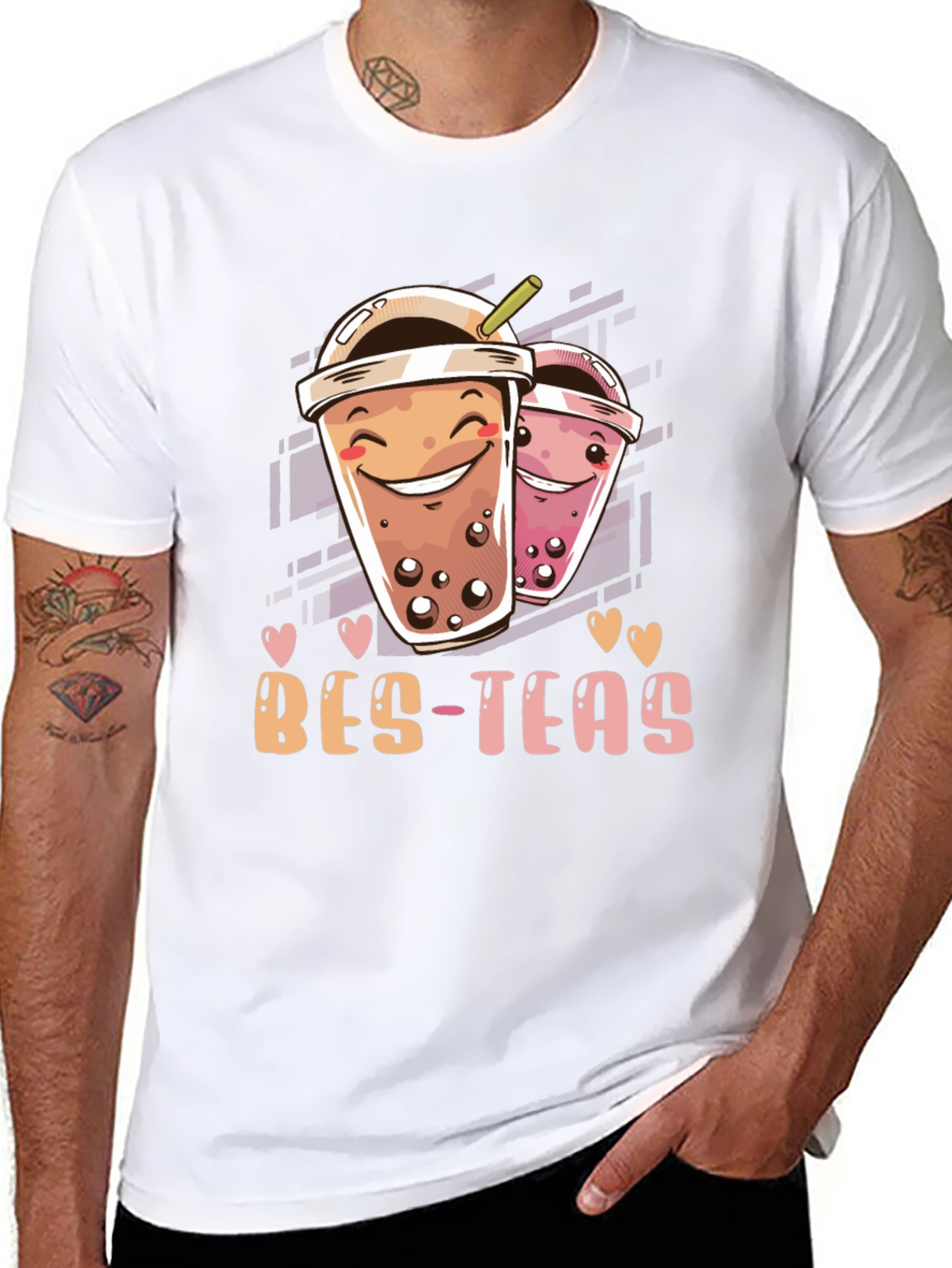 Bes-Teas Graphic T-Shirt - Trendy Boba Lover Tee