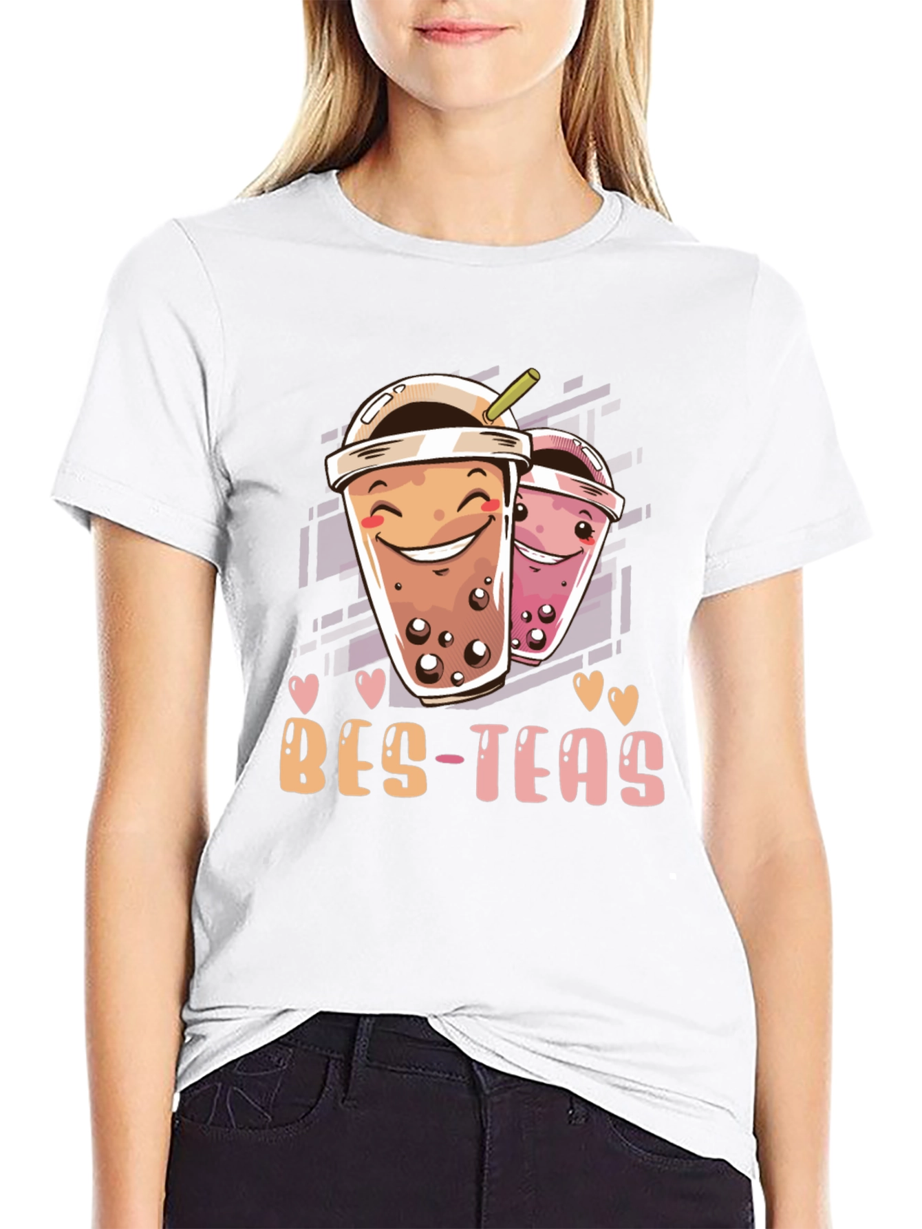Bes-Teas Graphic T-Shirt - Trendy Boba Lover Tee