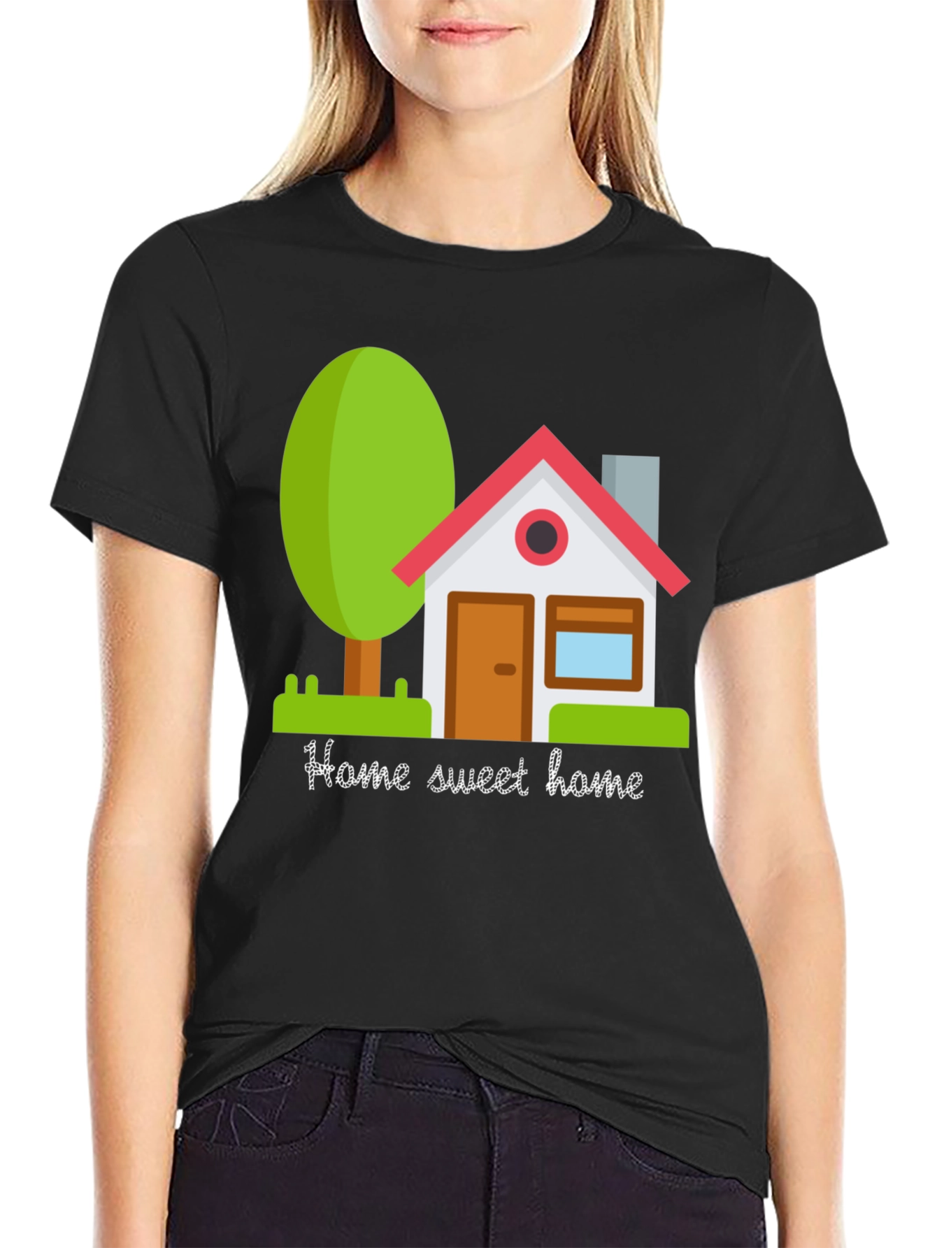 Home Sweet Home Graphic Tee - Cute House T-Shirt