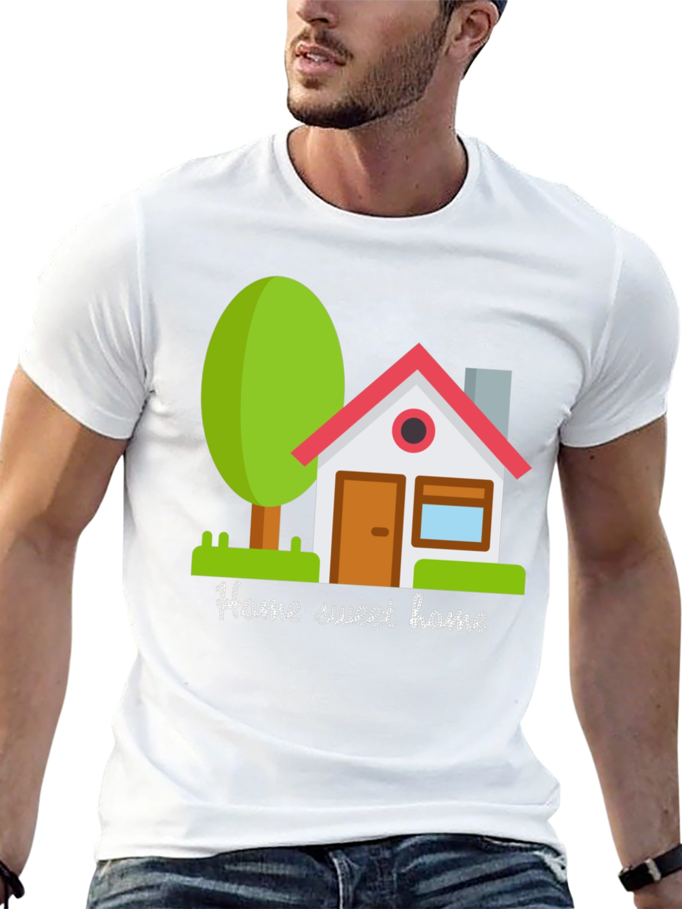 Home Sweet Home Graphic Tee - Cute House T-Shirt