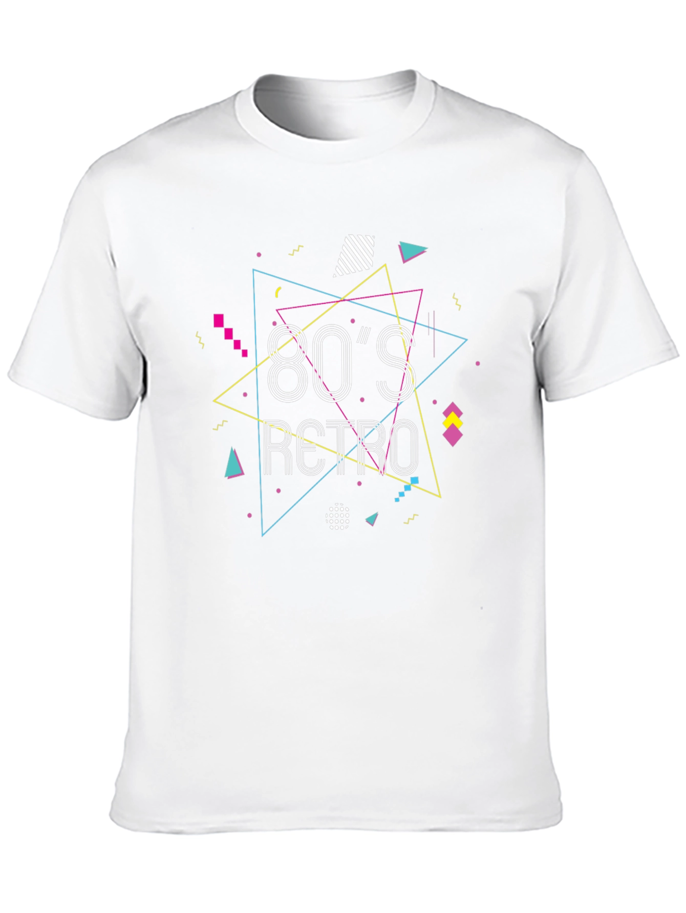 80s Retro Graphic Tee - Black