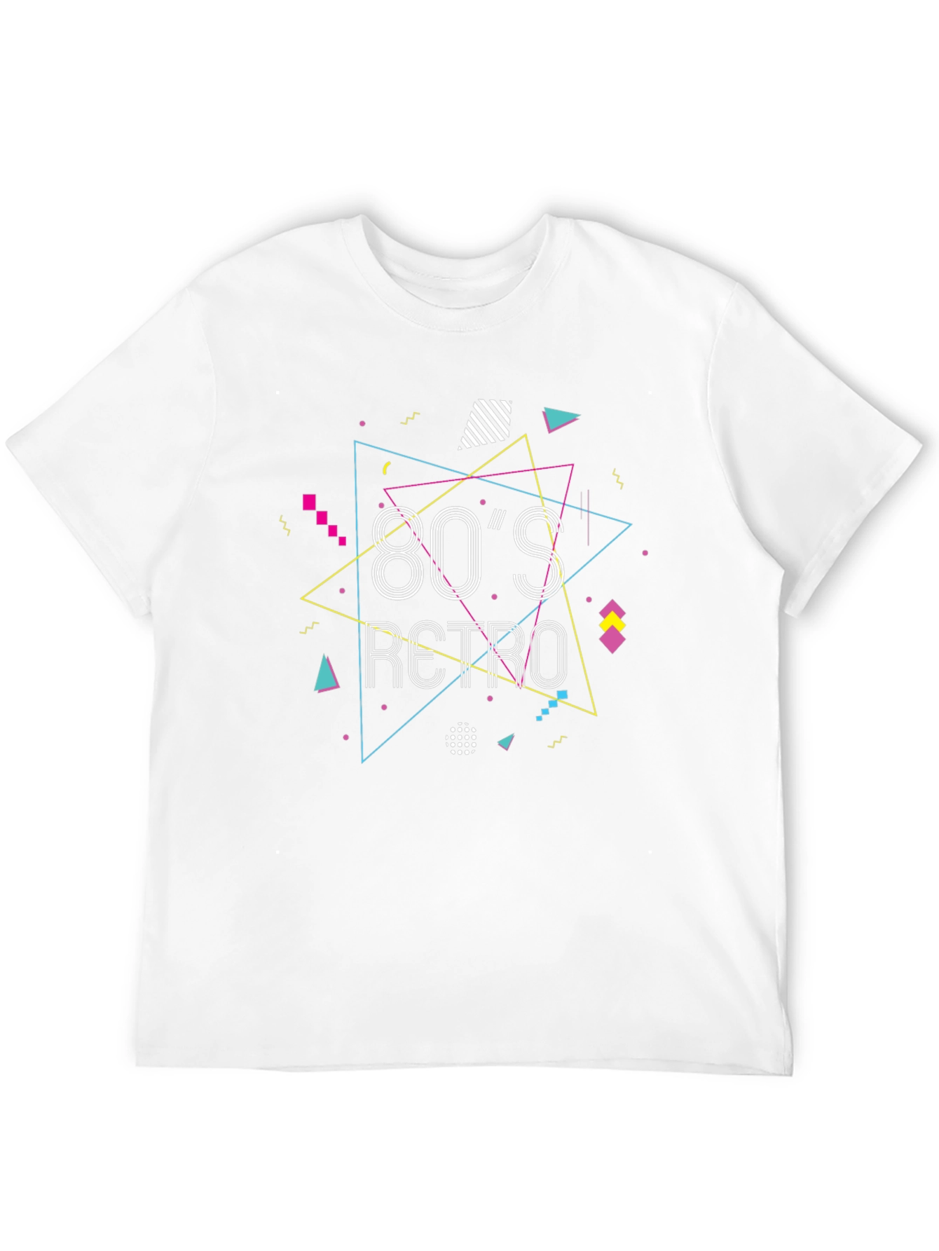 80s Retro Graphic Tee - Black