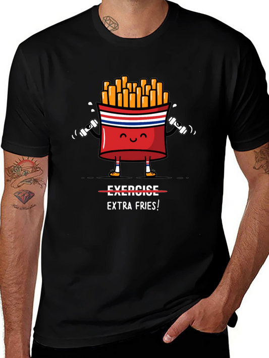 Funny Gym Extra Fries T-Shirt